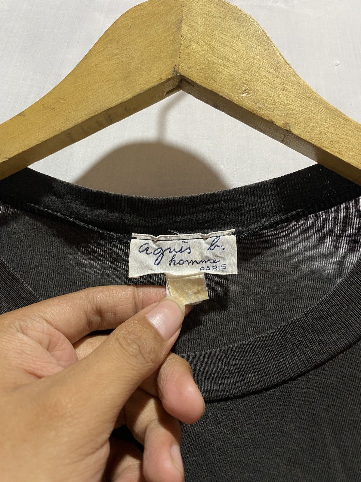 agnes b. Vintage agnes.b iconic logo tshirt single stich Size US M / EU 48-50 / 2 - 3 Thumbnail