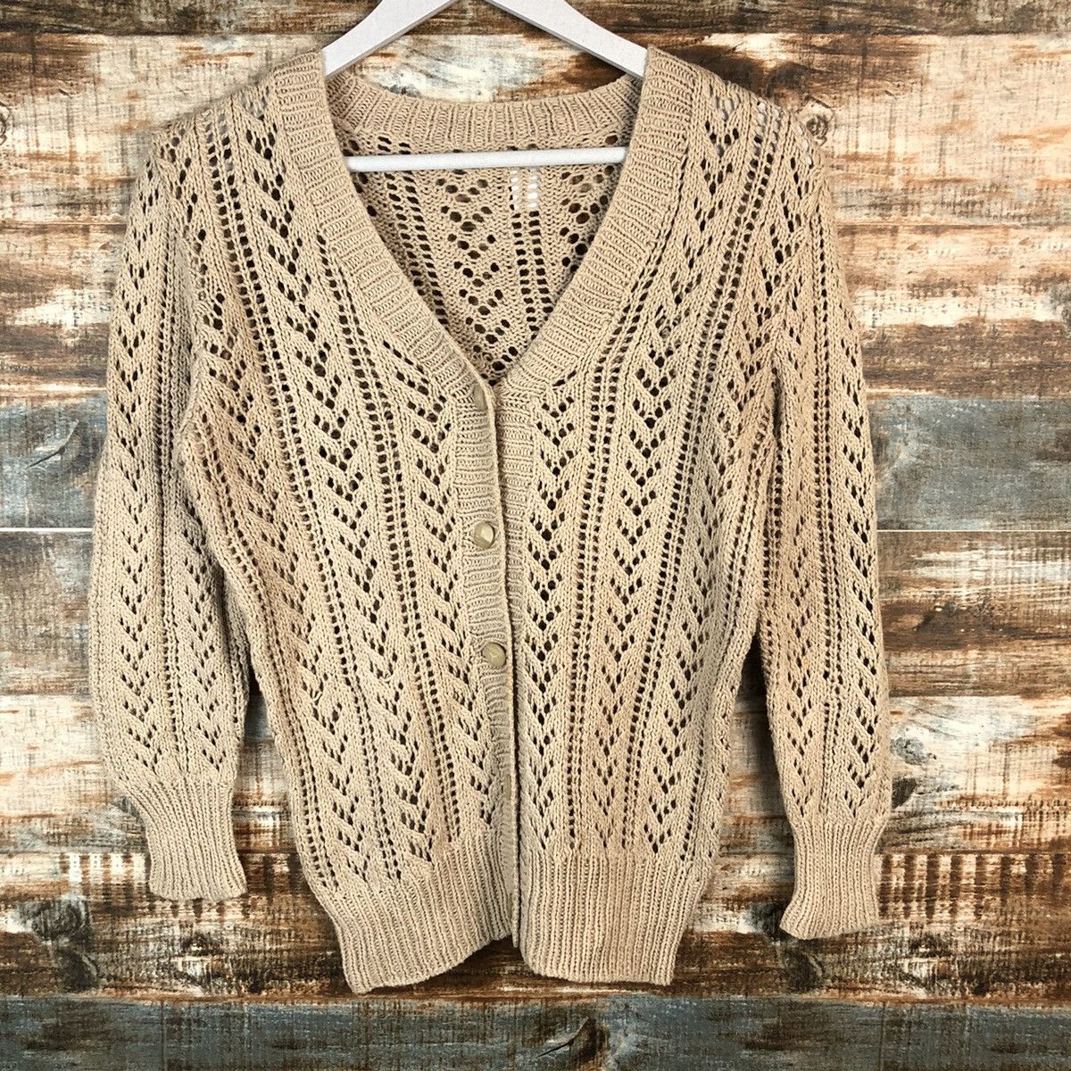Japanese Brand Japanese Brand Brown Cardigan Knitwear #A1348 Size S / US 4 / IT 40 - 6 Thumbnail