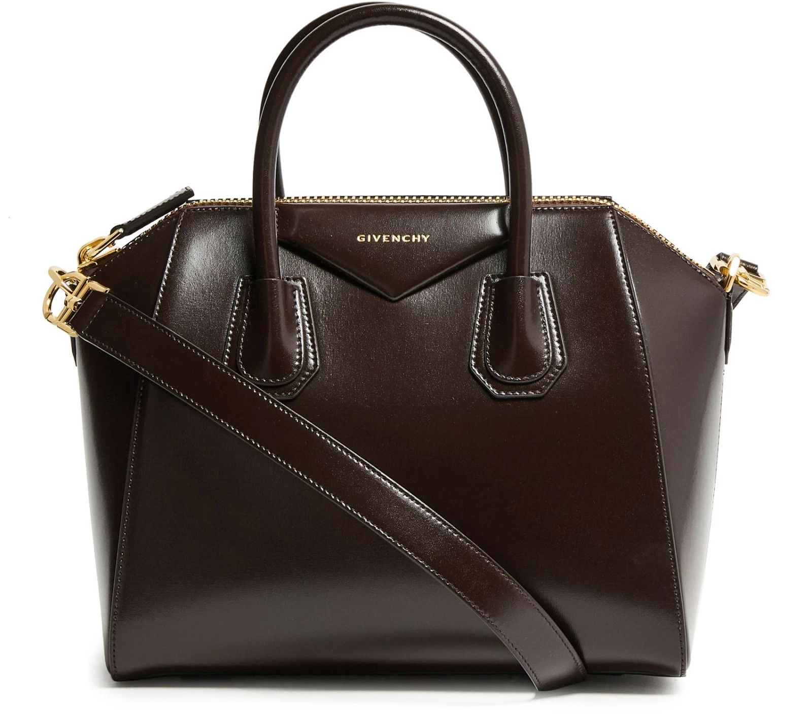 Givenchy GIVENCHY Antigona Small Chocolate Leather Bag New Auth Size ONE SIZE - 1 Thumbnail