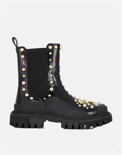 Dolce & Gabbana o1y0825 Ankle Boots in Black Size US 5.5 / IT 35.5 - 1 Thumbnail