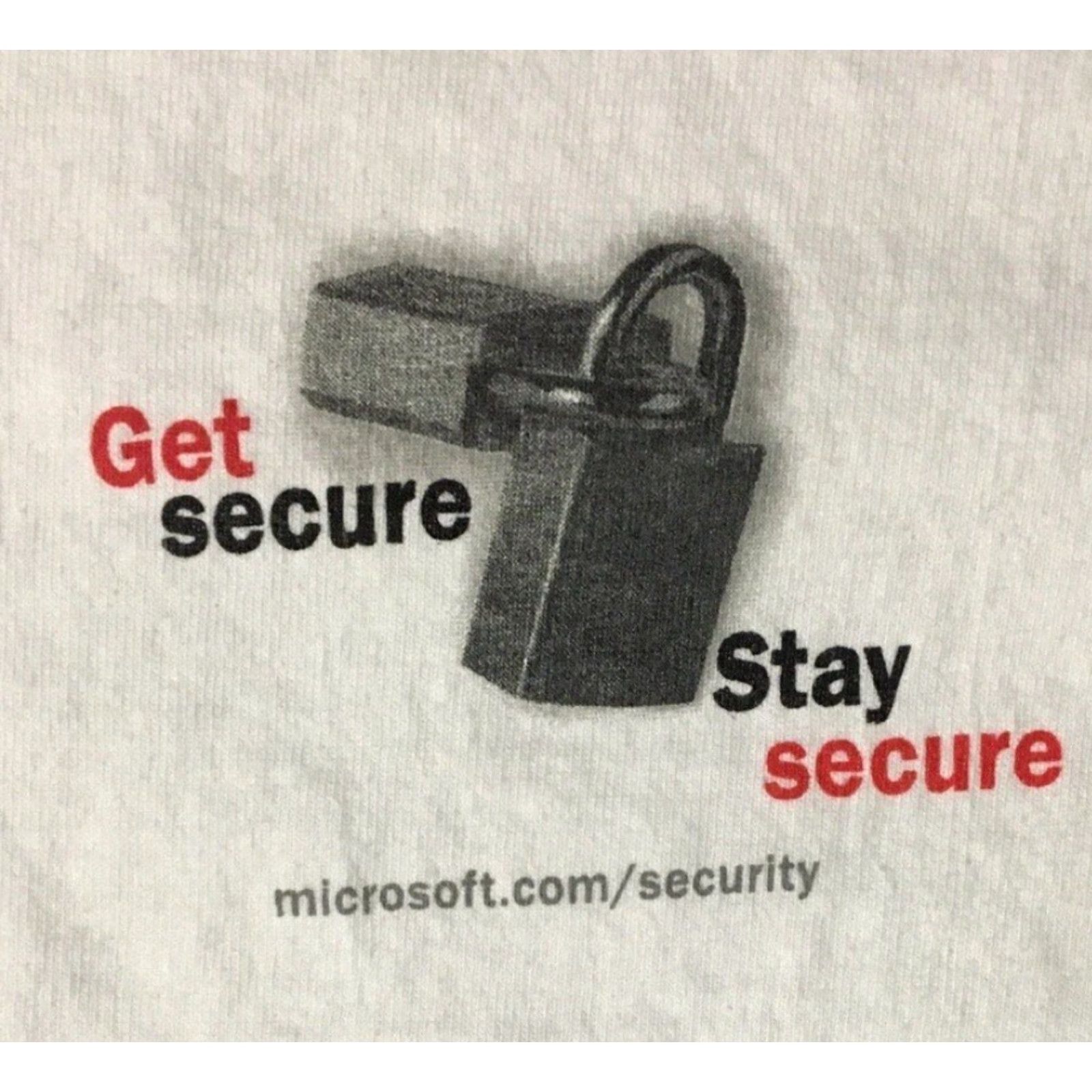 Apple Vtg Microsoft Security Promo Shirt XL Windows Internet Software Apple 90s Y2K Size US XL / EU 56 / 4 - 4 Thumbnail