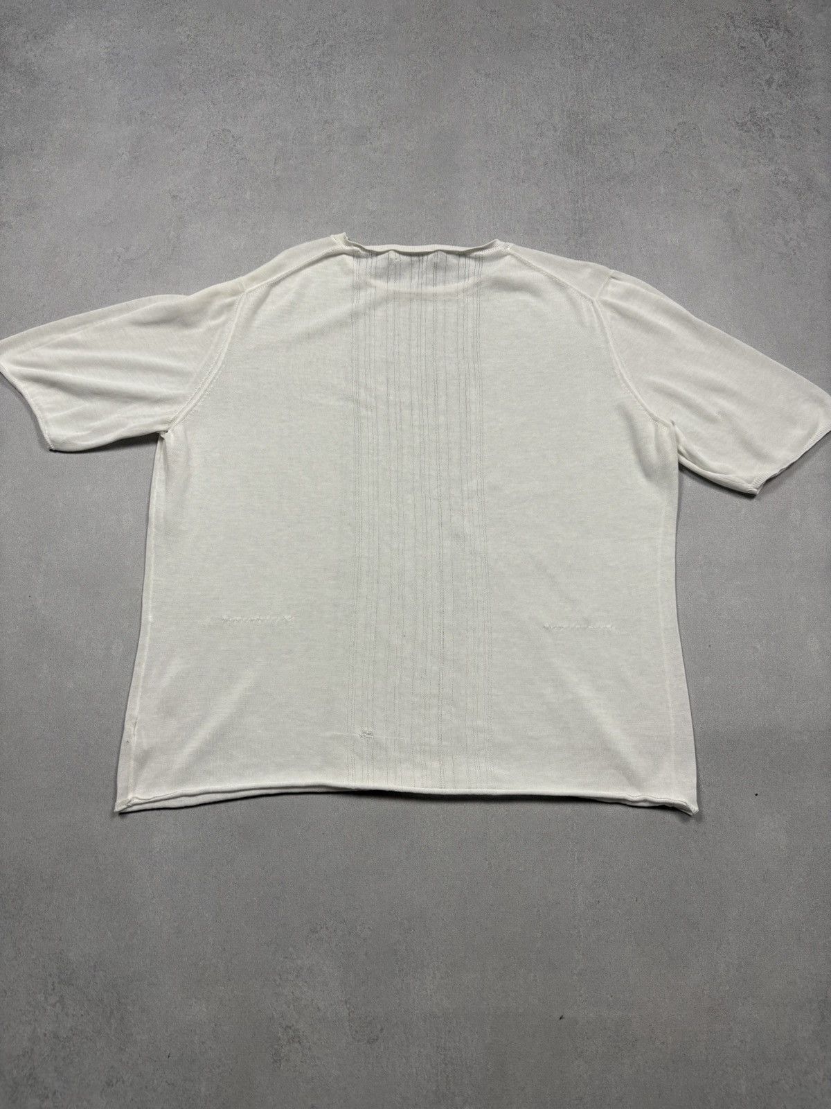 Jil Sander Jil Sander Archive Knit Panel Minimalist Tee Italy 2000s Y2K Size M / US 6-8 / IT 42-44 - 22 Thumbnail