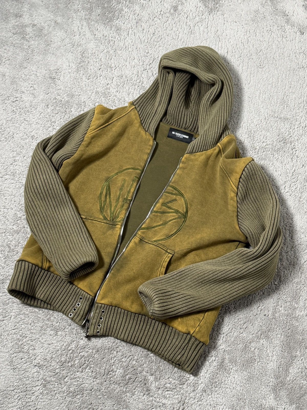 No Faith Studios No Faith Studios SAARLAND ZIPPER USED GREY | Grailed
