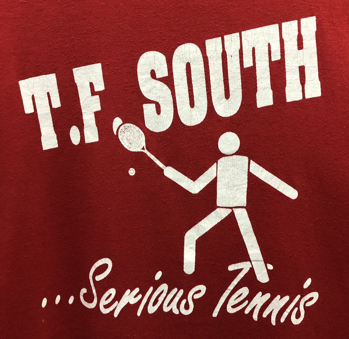 Russell Athletic Vintage Russell Athletic T.F South Serious Tennis T-Shirt Size US L / EU 52-54 / 3 - 3 Thumbnail
