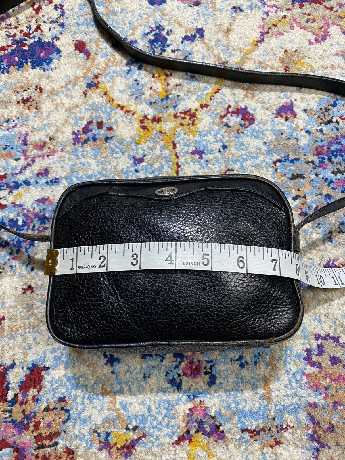 Celine × Vintage Vintage Celine Black Mini Crossbody Box Zipper Bag Size ONE SIZE - 15 Thumbnail