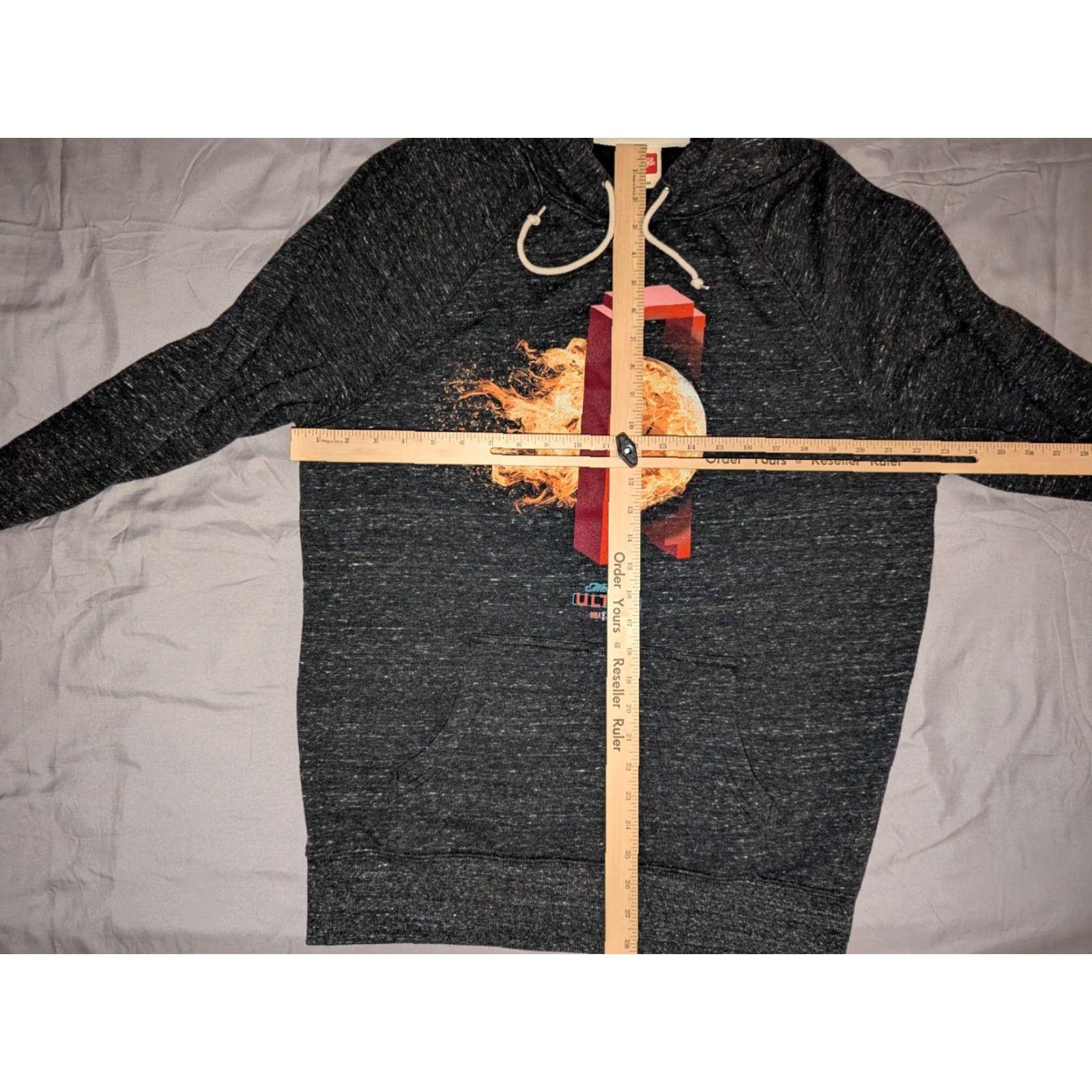 NBA VINTAGE NBA Jam Hoodie Sweatshirt Michalob Ultra Homage Large Dark Gray With Pockets Size US L / EU 52-54 / 3 - 6 Thumbnail
