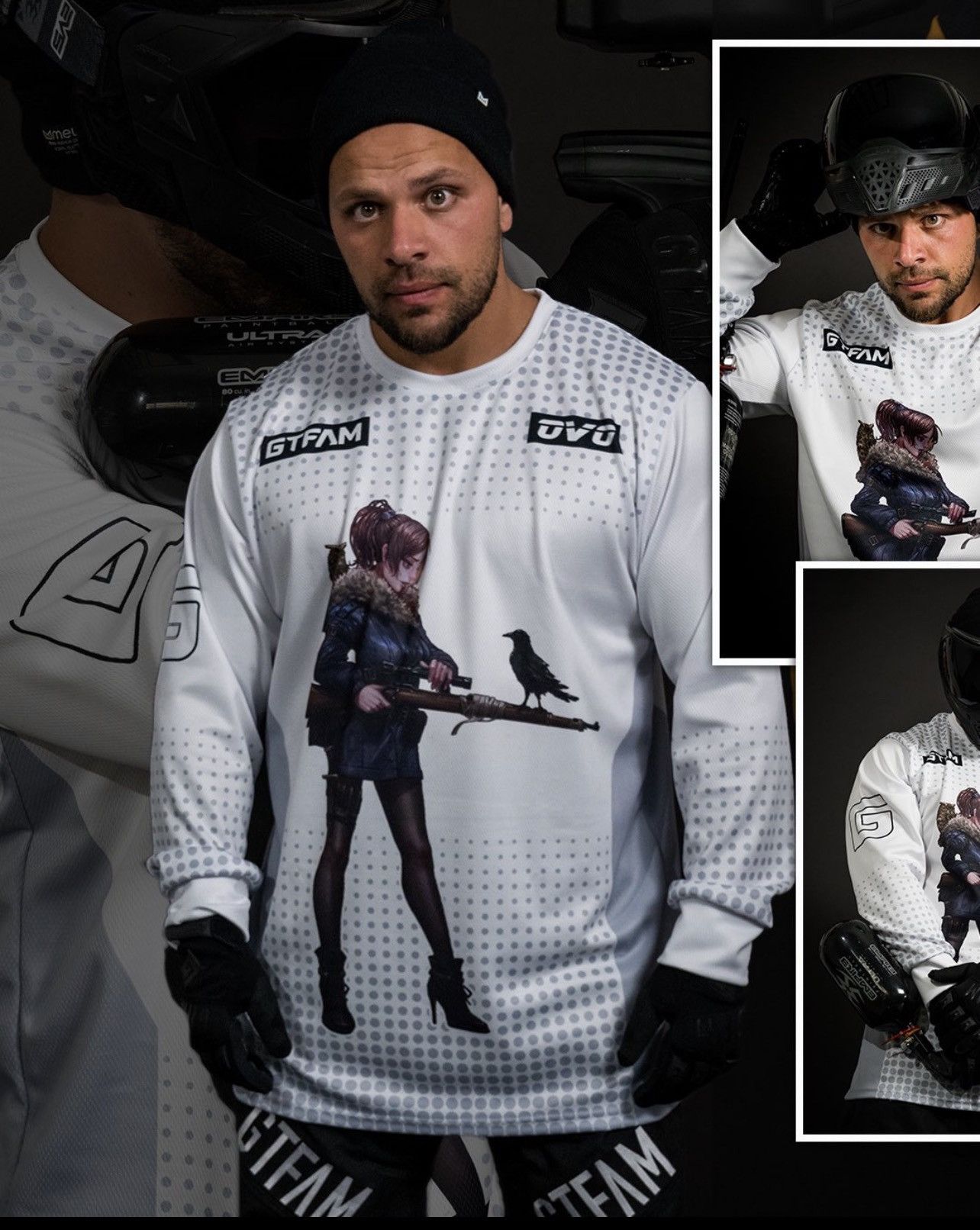 Drake × October's Very Own 2019 GTFAM x OVO Unreleased F&F Paintball Jersey Size US XL / EU 56 / 4 - 16 Thumbnail