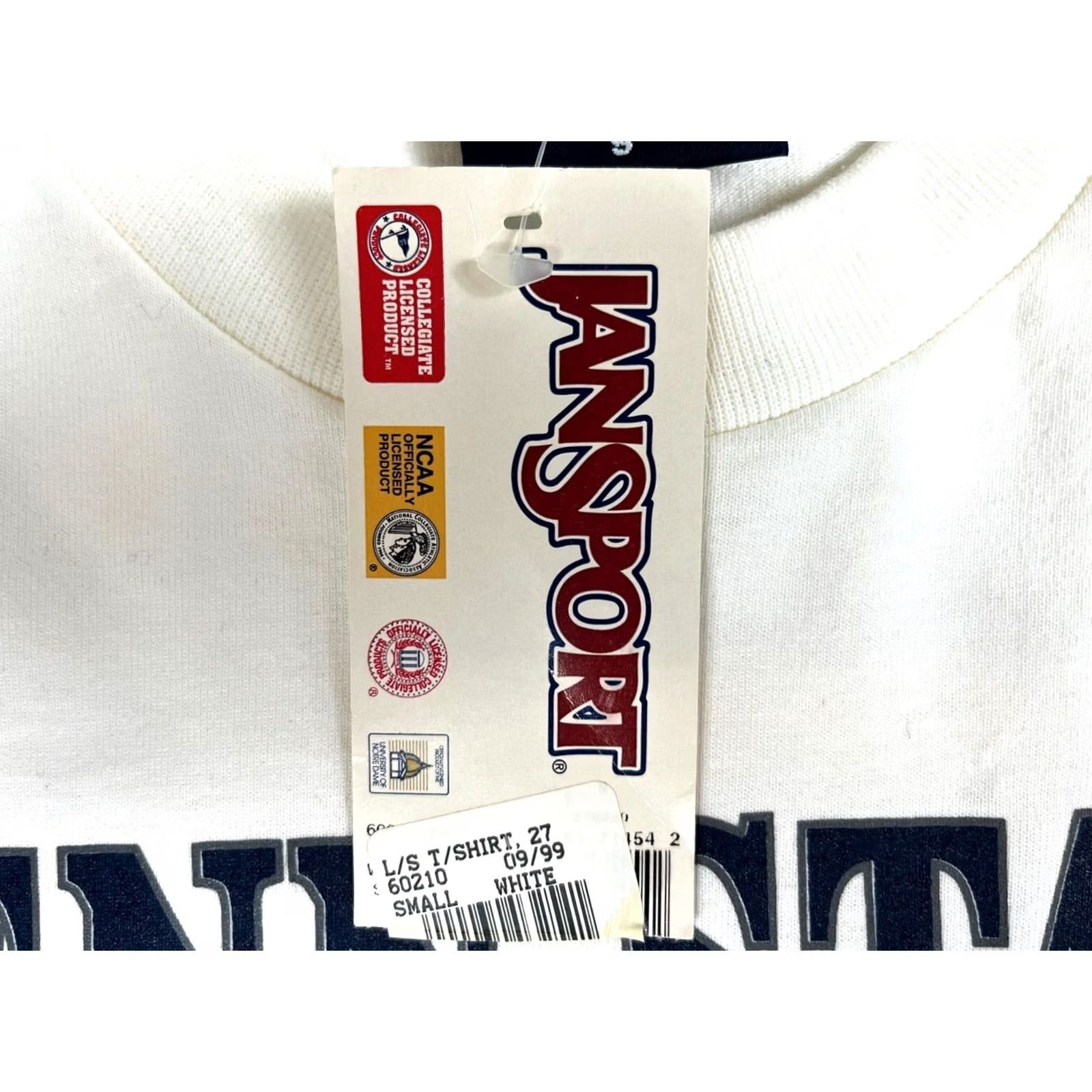 Jansport VINTAGE JansPort Penn State University Long Sleeve T-Shirt Unisex Adults S White 90s College Crew Neck Made in USA Size US S / EU 44-46 / 1 - 7 Thumbnail