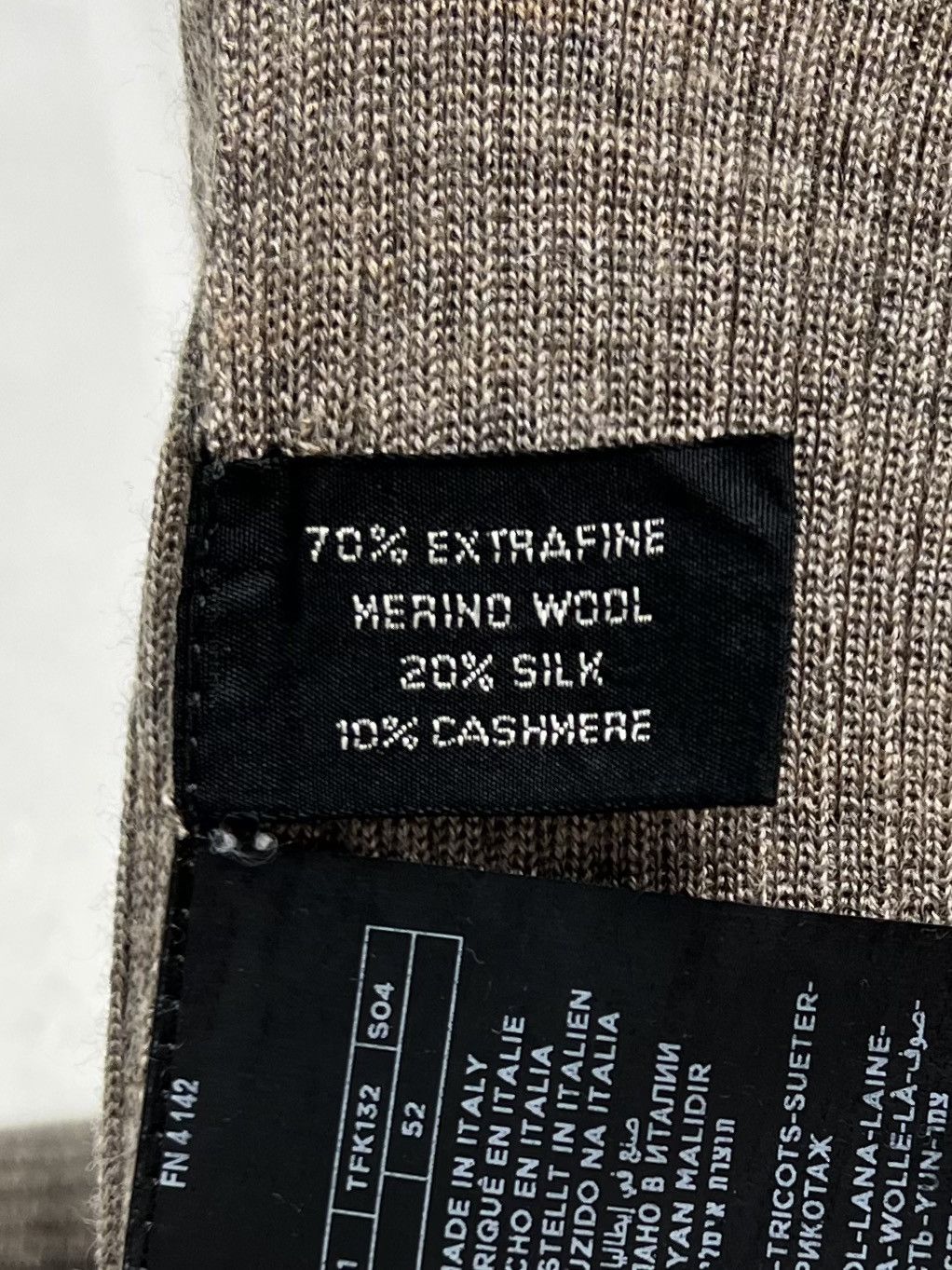 Tom Ford TOM FORD Sweater Polo Knit Ribbed Merino Wool Silk Cashmere Size US L / EU 52-54 / 3 - 11 Thumbnail