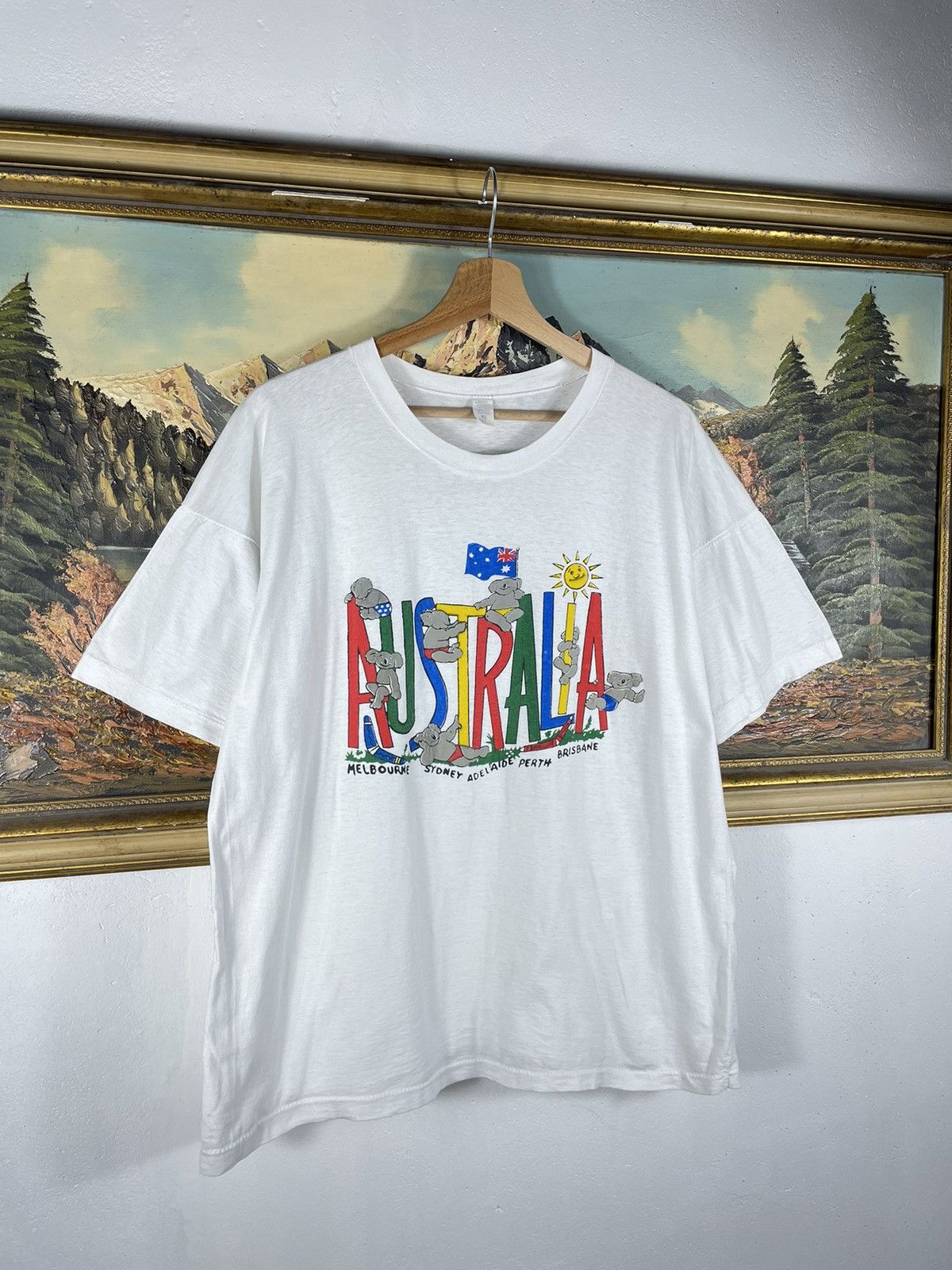 Vintage Vintage retro 90s T shirt Tee Baggy Loose Skate Boxy Art Size US XL / EU 56 / 4 - 3 Thumbnail