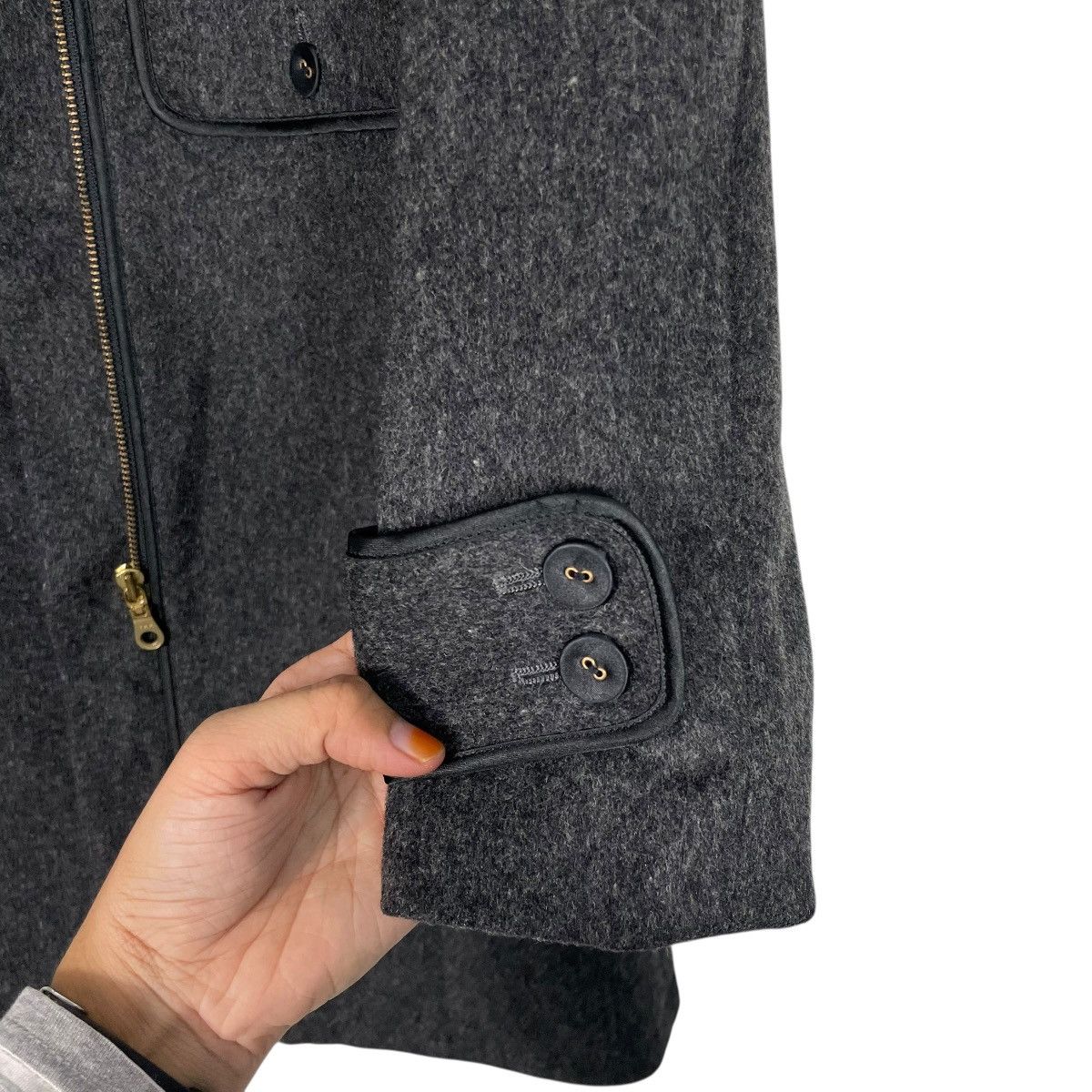Beams Japan Ray Beams Women Black Zipper Coat Size S / US 4 / IT 40 - 14 Thumbnail