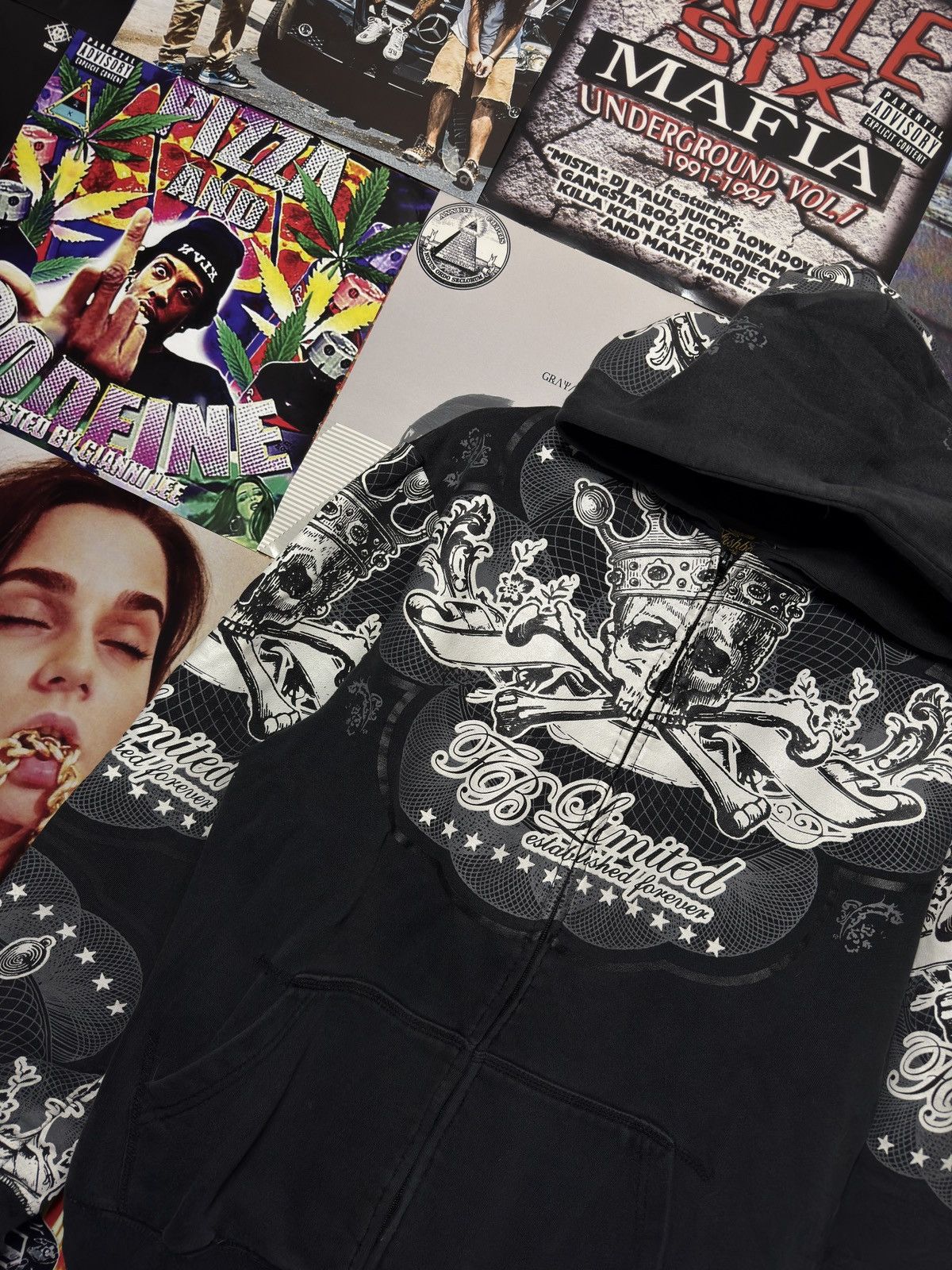 Affliction Vintage Fishbone Hoodie Size US M / EU 48-50 / 2 - 4 Thumbnail