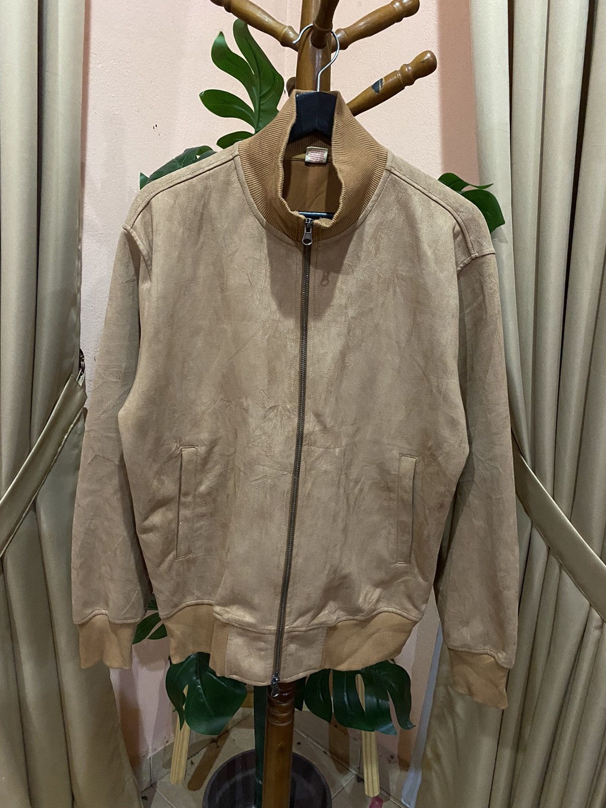 Japanese Brand Purple & Yellow Vintage Tan Bomber Jacket Size US M / EU 48-50 / 2 - 1 Thumbnail