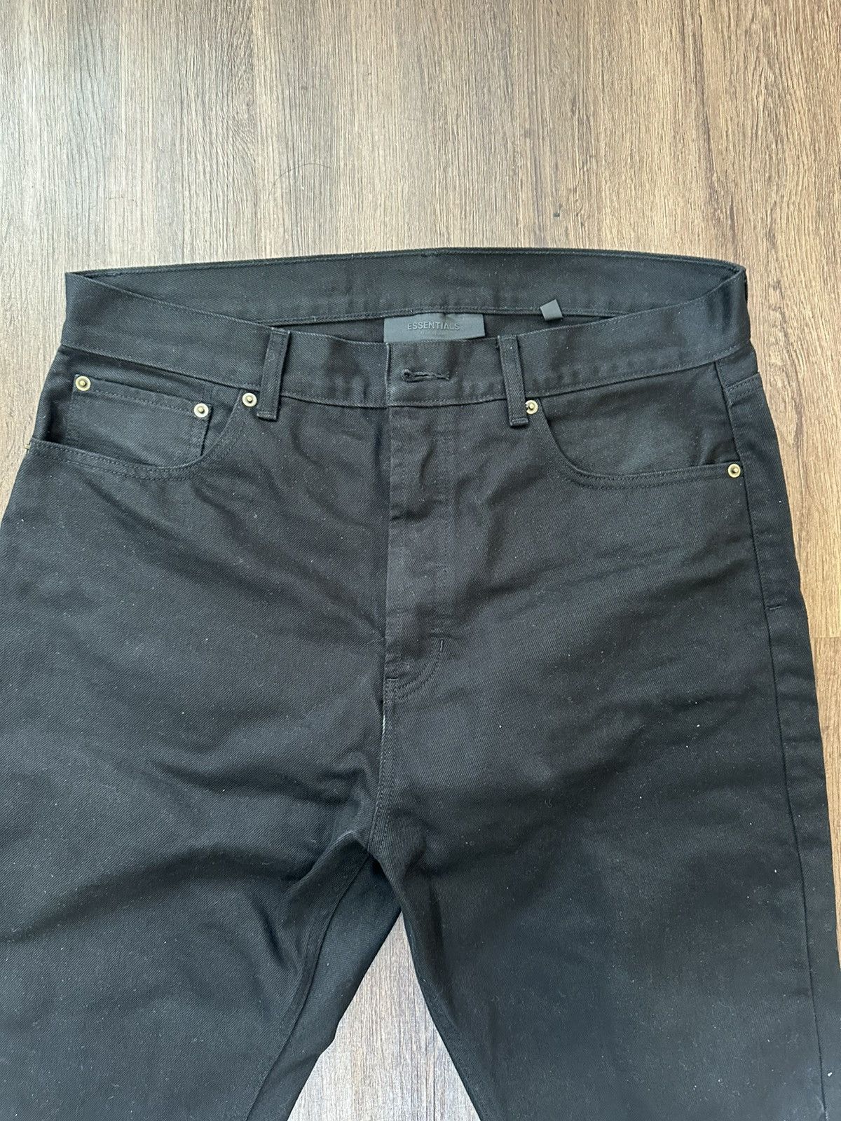 Fear of God Fear of God Essentials Black Denim Jeans Size US 34 / EU 50 - 2 Thumbnail