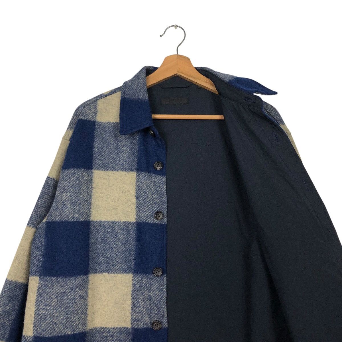 Japanese Brand Vintage Wool Chore Jacket Uniqlo Tartan Design Issey Miyake Size US M / EU 48-50 / 2 - 13 Thumbnail