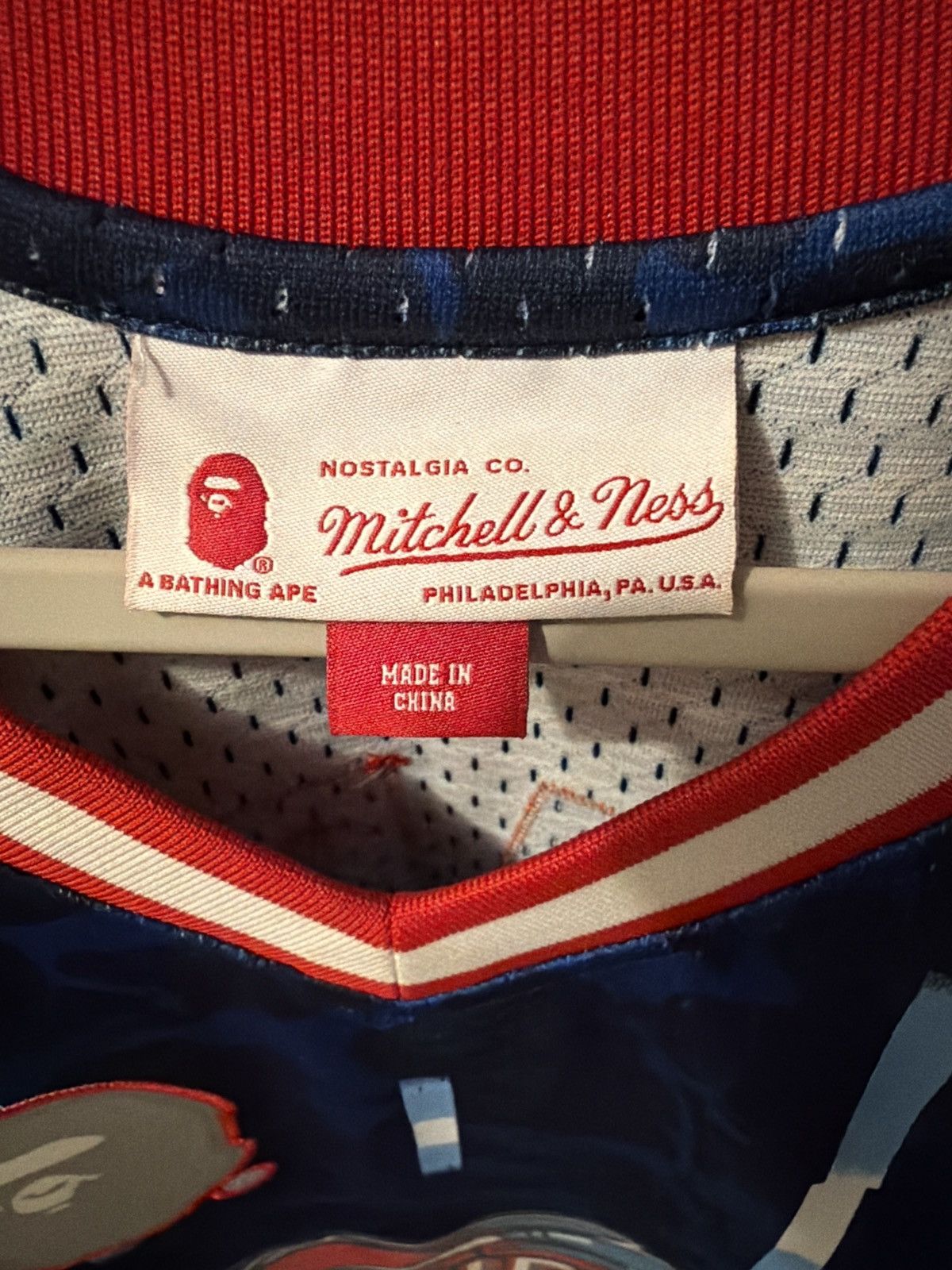 Bape × Mitchell & Ness × NBA Bape x Mitchell & Ness Rockets jersey Size US L / EU 52-54 / 3 - 5 Thumbnail