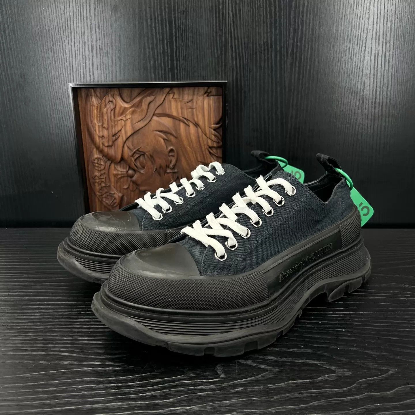 Alexander McQueen McQueen All Black 43.5 Martin Boots Box Excellent Size US 10.5 / EU 43-44 - 1 Thumbnail