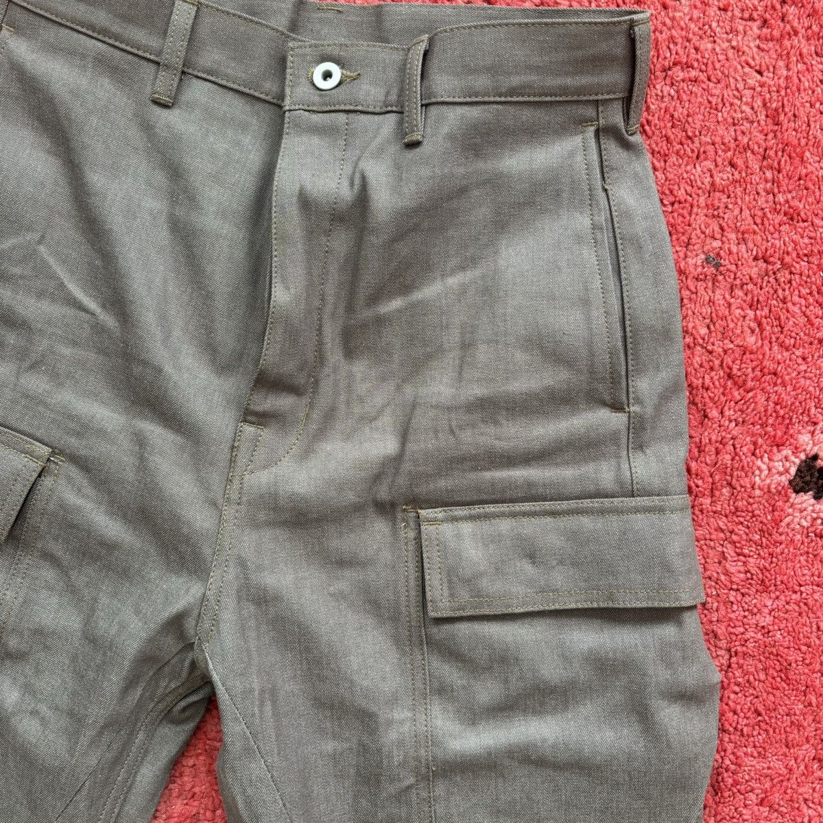 Rick Owens Rick Owens Geth DRKSHDW Sage Cargo Size US 29 - 2 Thumbnail