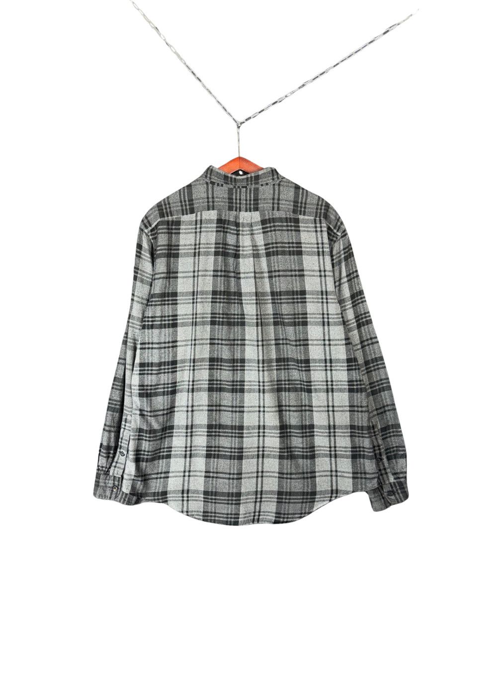 VTG PRL Plaid Flannel Work Shirt Heritage Americana image 2