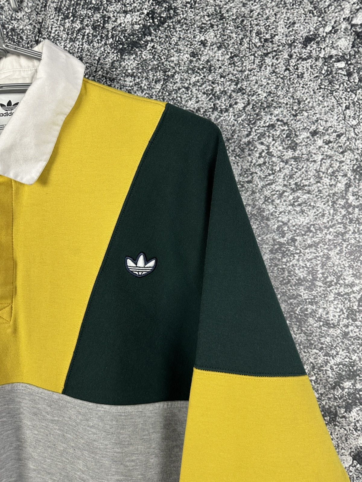 Adidas Adidas Long Sleeve Polo Rugby Shirt Originals Trefoil Logo Size US S / EU 44-46 / 1 - 4 Thumbnail