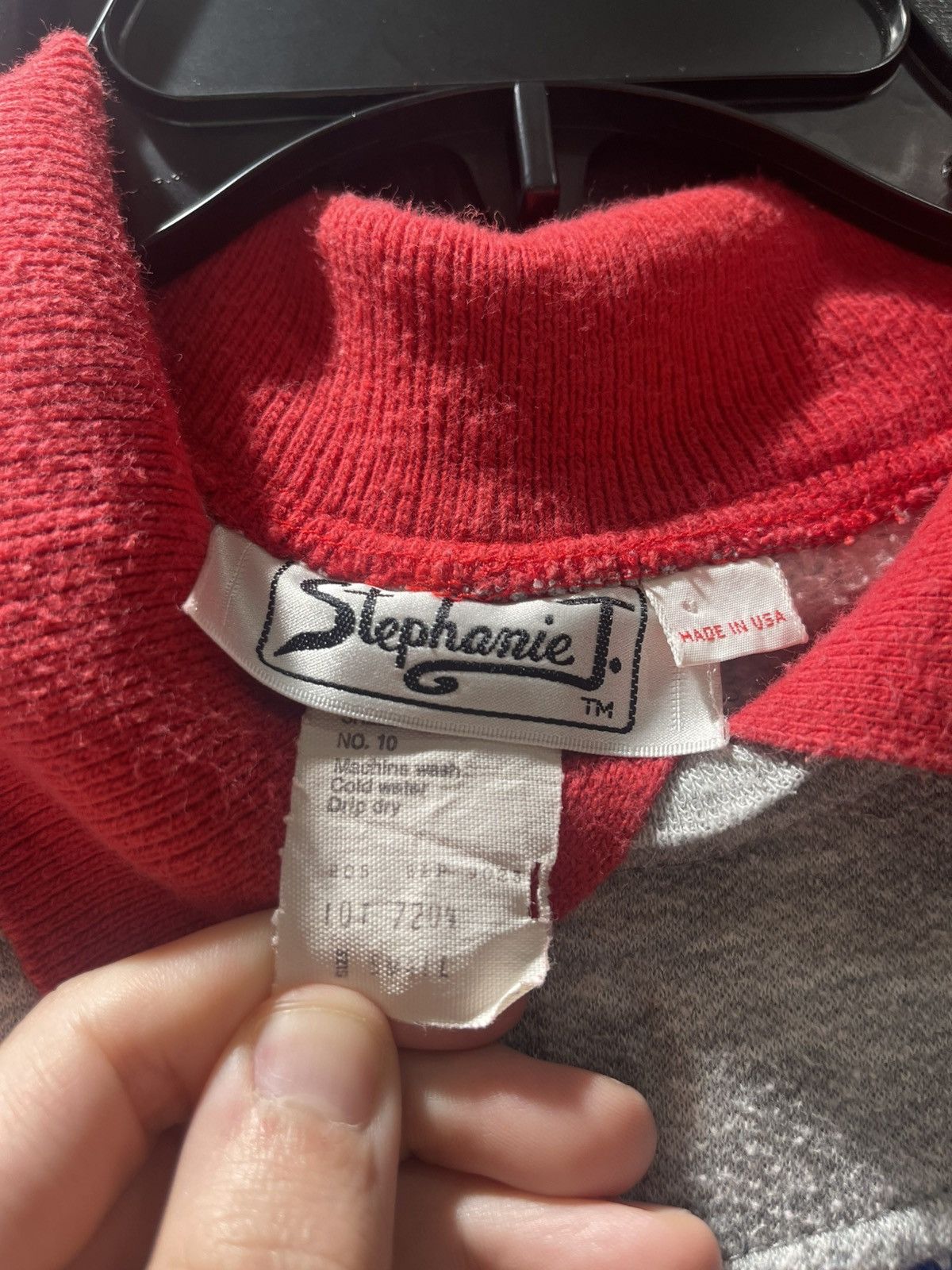 Other Vintage Collared Sweatshirt Sweater Cross Stitch Size S / US 4 / IT 40 - 4 Thumbnail