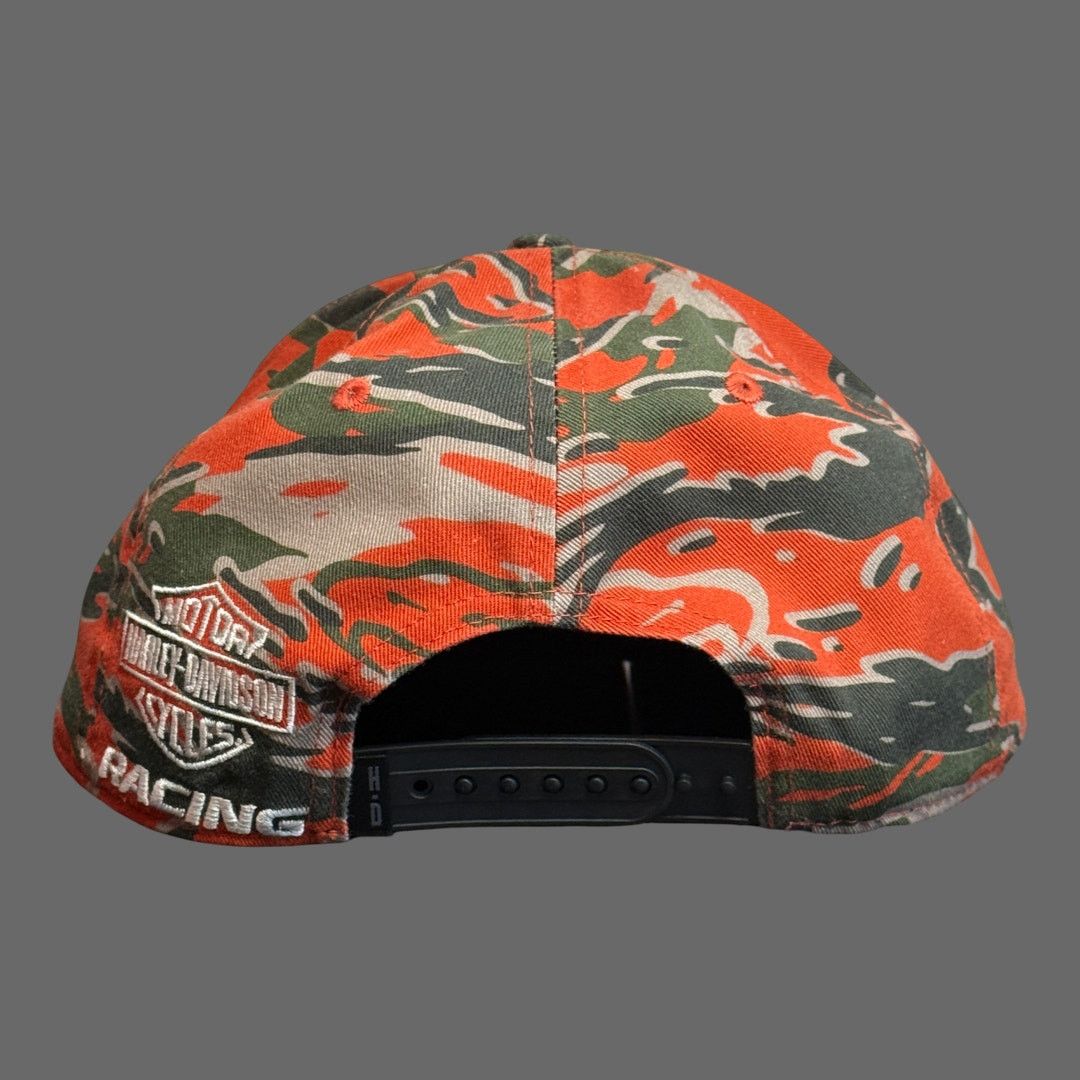 Harley Davidson Harley Davidson Faster Adjustable Snapback Cap Orange OS NWT Size ONE SIZE - 3 Thumbnail
