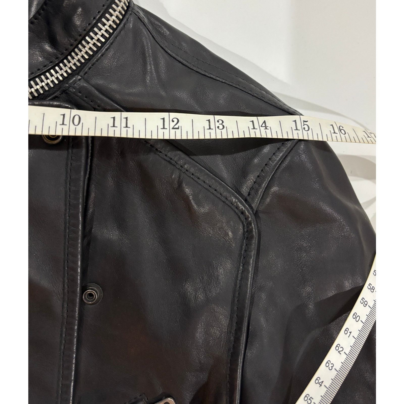 Diesel *R45 DIESEL Men's Leather Motorcycle Jacket Black Size 44 Size US S / EU 44-46 / 1 - 16 Thumbnail