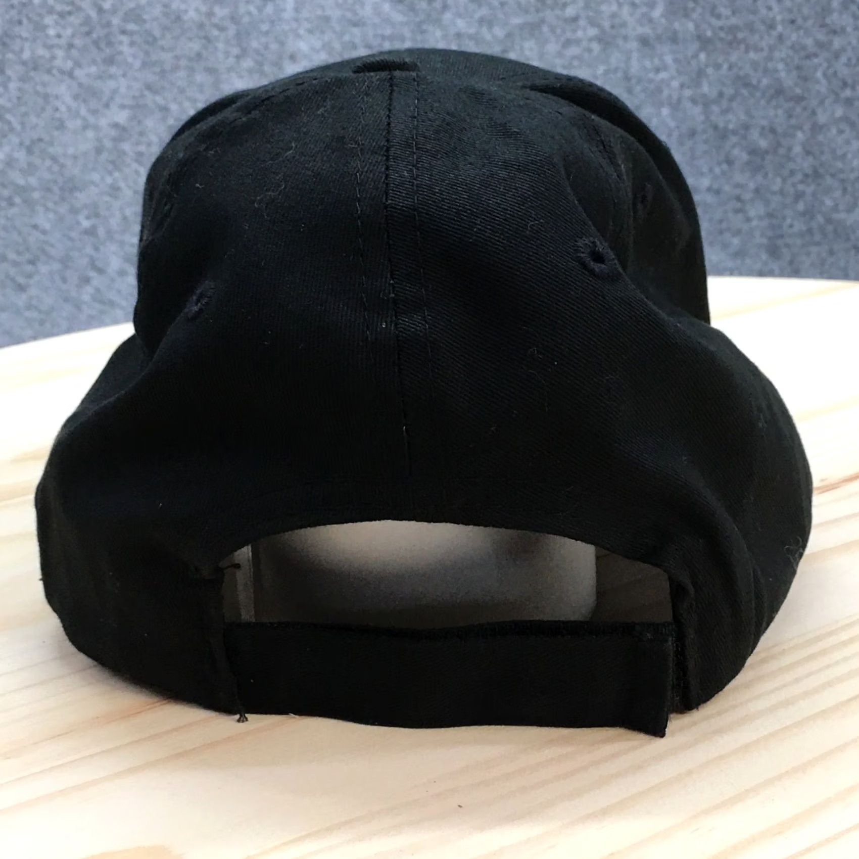 Vintage CAT Baseball Cap Hat Mens One Size Black Cotton Embroidered Logo Basic Size ONE SIZE - 6 Thumbnail