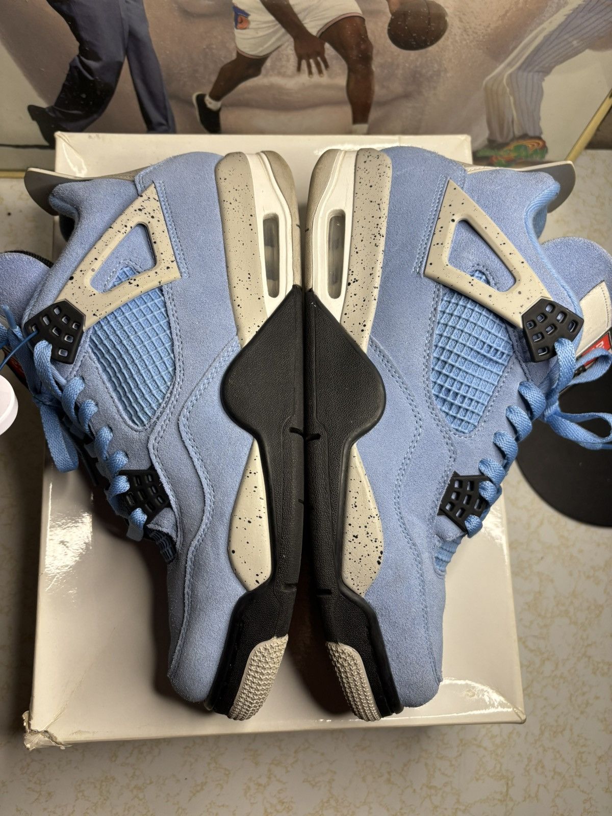 Jordan Brand Air Jordan 4 Retro UNC Size US 11.5 / EU 44-45 - 4 Thumbnail
