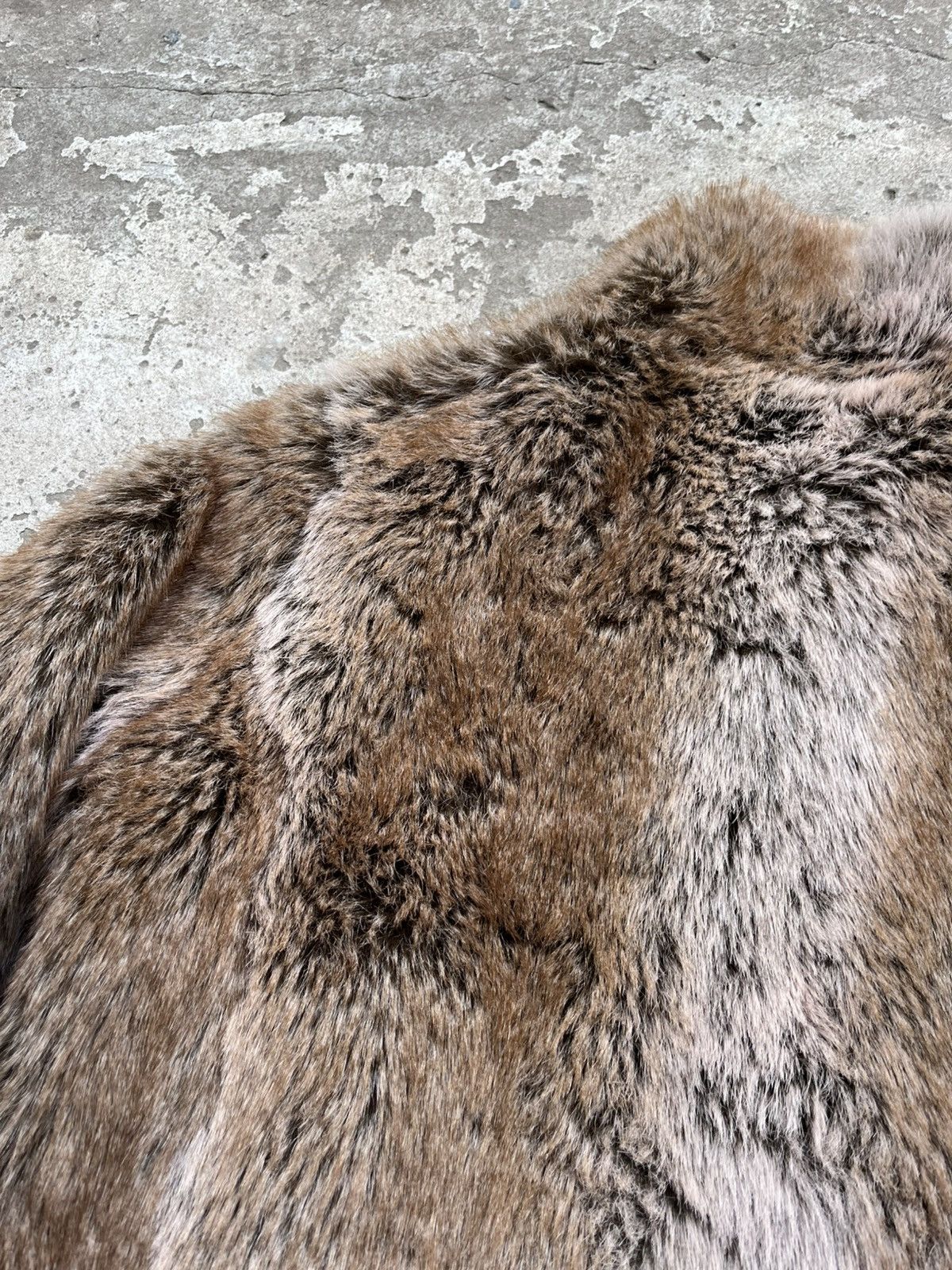 If Six Was Nine × Le Grande Bleu (L.G.B.) Vintage Fluffy Gothic JPG Style Eco Fur Faux Coat Jacket Y2K Size M / US 6-8 / IT 42-44 - 16 Thumbnail