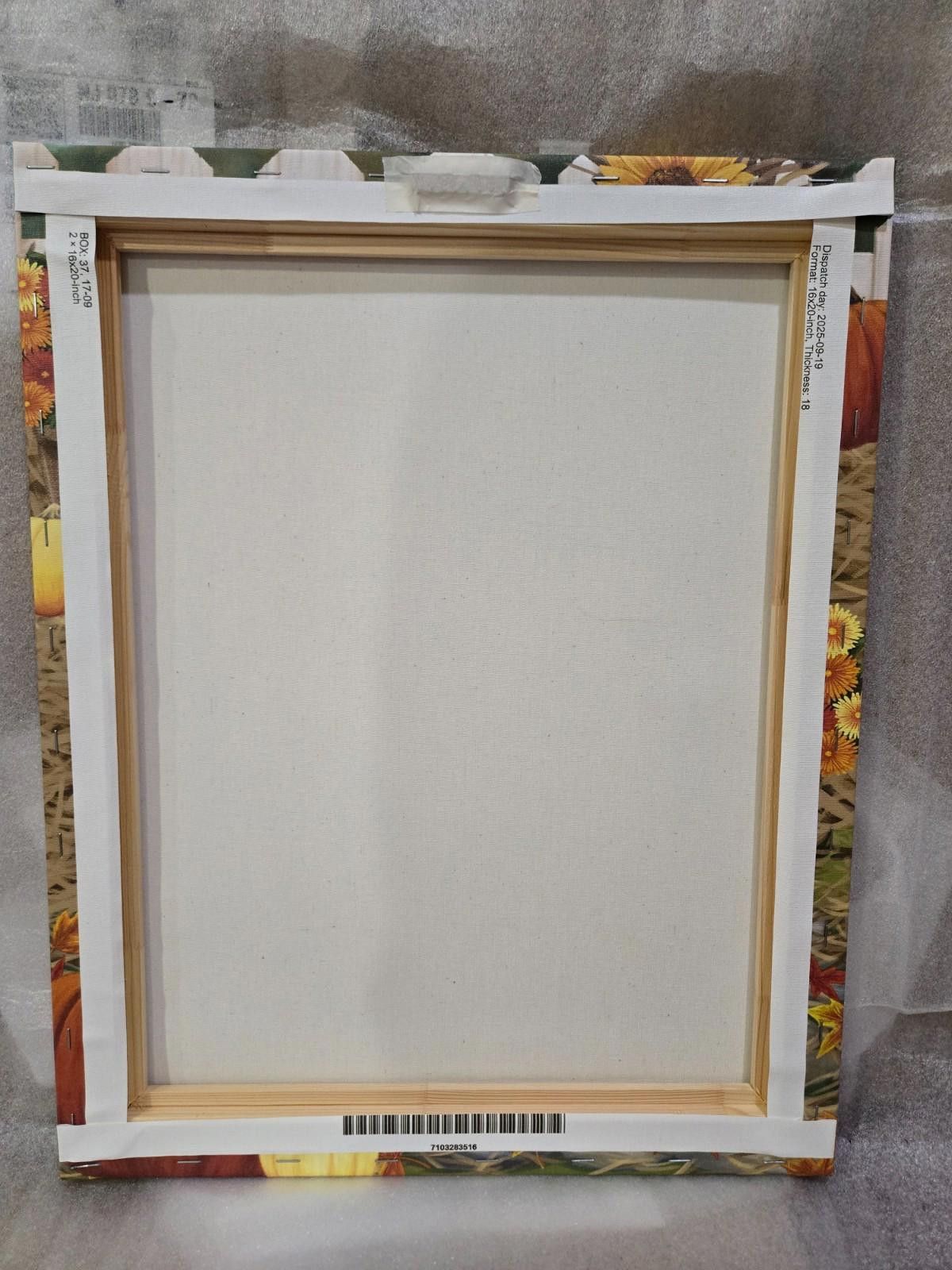Other Jack Russell Canvas NEW Fall Pumpkins 16x20 Ready to Hang Size ONE SIZE - 8 Thumbnail