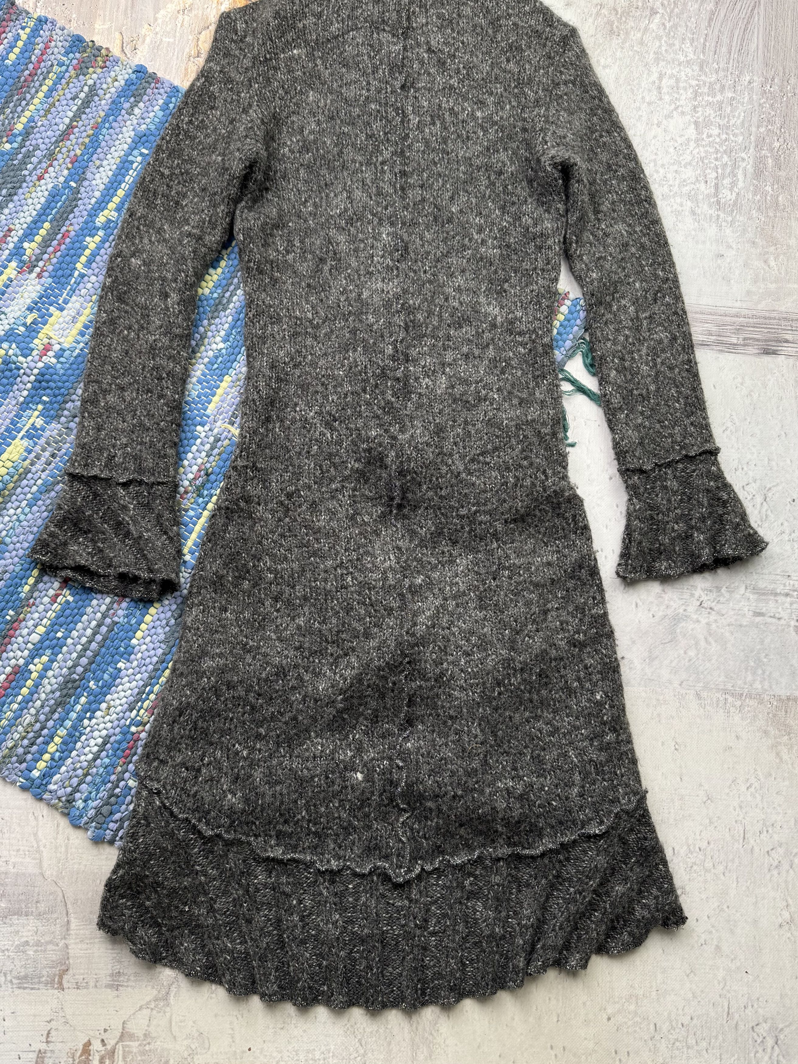 Vintage Vintage Asymmetry Dress With Long Sleeve A541D15(497) Size M / US 6-8 / IT 42-44 - 9 Thumbnail