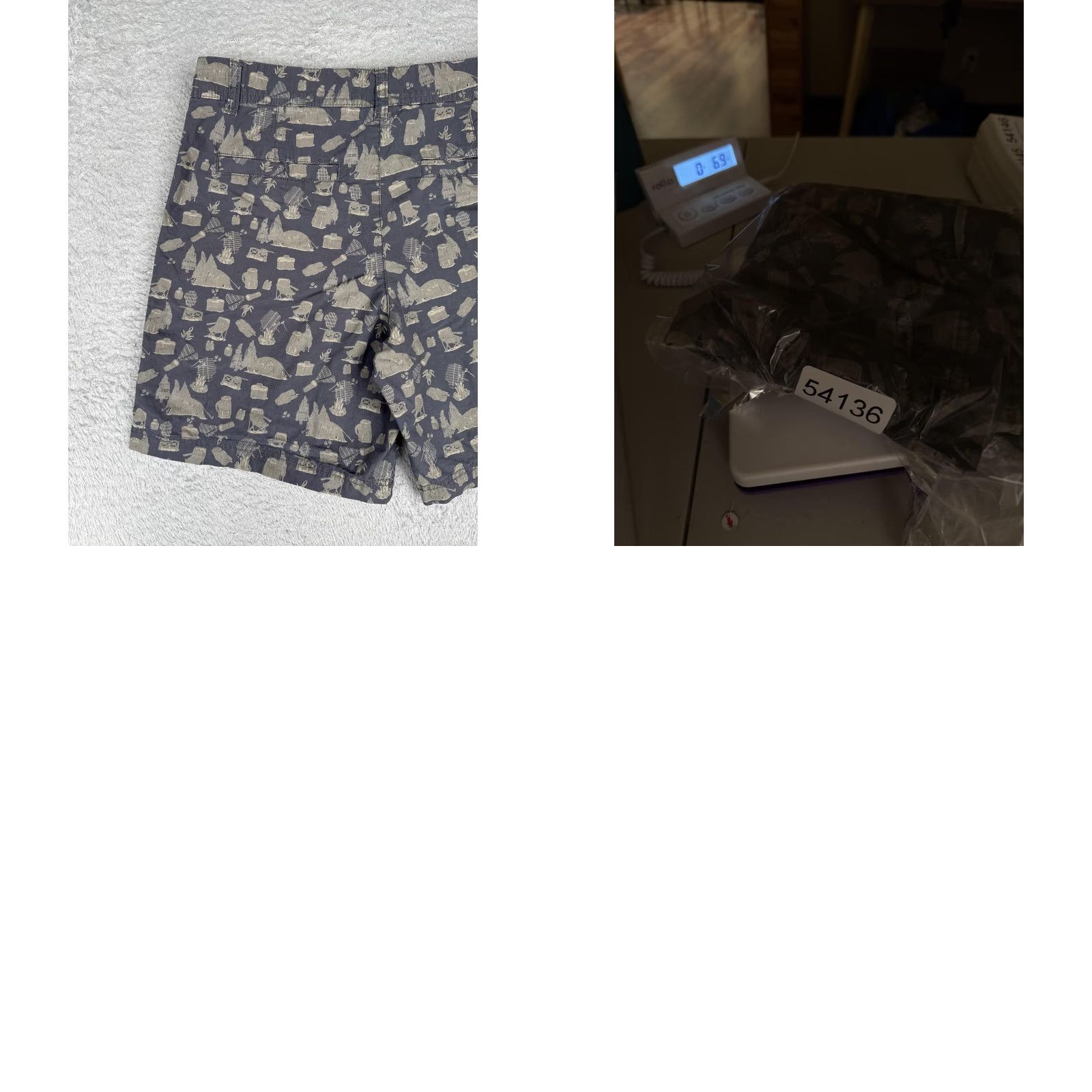 Vintage Columbia Shorts Mens 34x8 Gray Camping Print Chino 8 Inseam Lightweight Outdoor Casual Travel Shirt Size US 34 / EU 50 - 10 Thumbnail