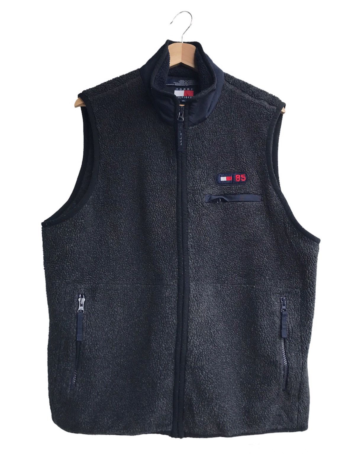 Tommy Hilfiger Vintage 90’s Tommy Hilfiger Deep Pile Fleece Vest Size US M / EU 48-50 / 2 - 1 Thumbnail
