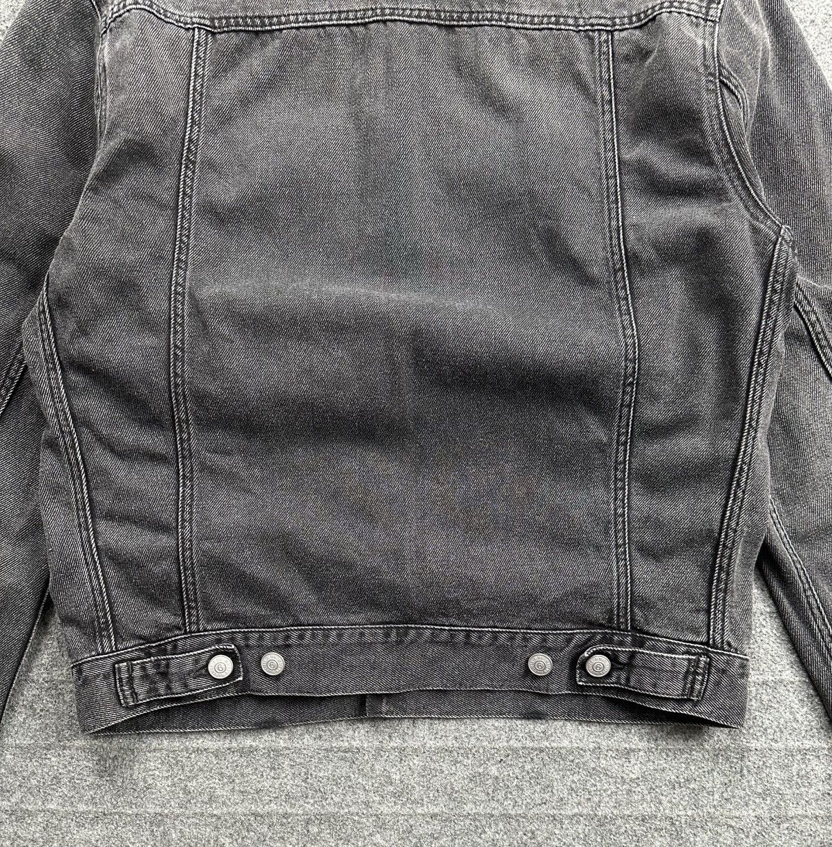 Maison Margiela Maison Margiela - MM6 Collarless Denim Jacket - Washed Black Size US M / EU 48-50 / 2 - 8 Thumbnail