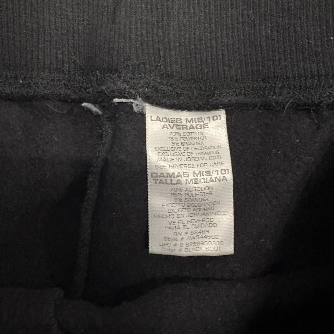 Japanese Brand × Vintage Crazy Vintage Y2K/2000s Baggy Black Wideleg Sweatpants! Size US 32 / EU 48 - 7 Thumbnail