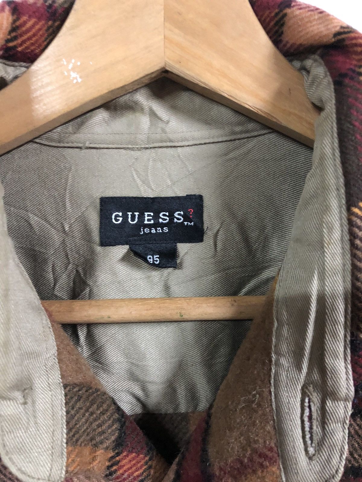 Guess Flannel Guess Wool Long Sleeve Button Up Size US M / EU 48-50 / 2 - 4 Thumbnail