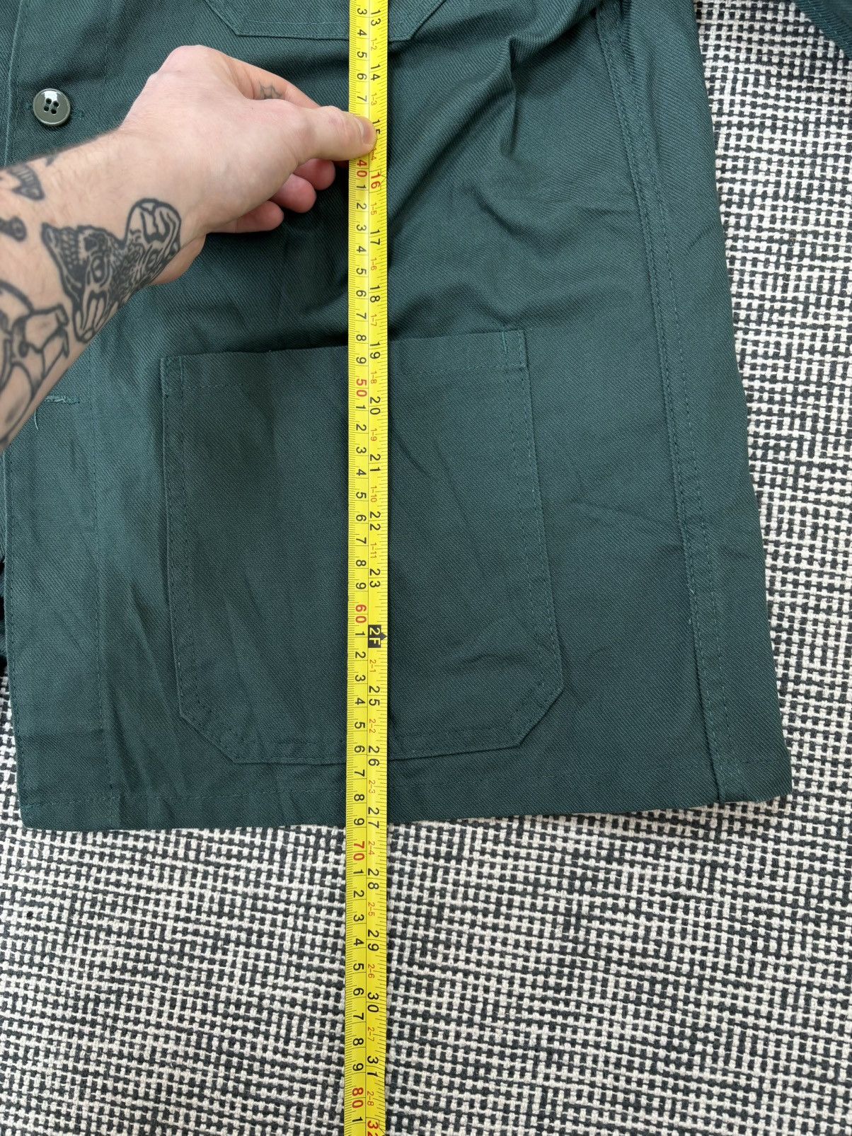 Le Laboureur 80s L’ideal French chore coat jacket green Size US M / EU 48-50 / 2 - 4 Thumbnail