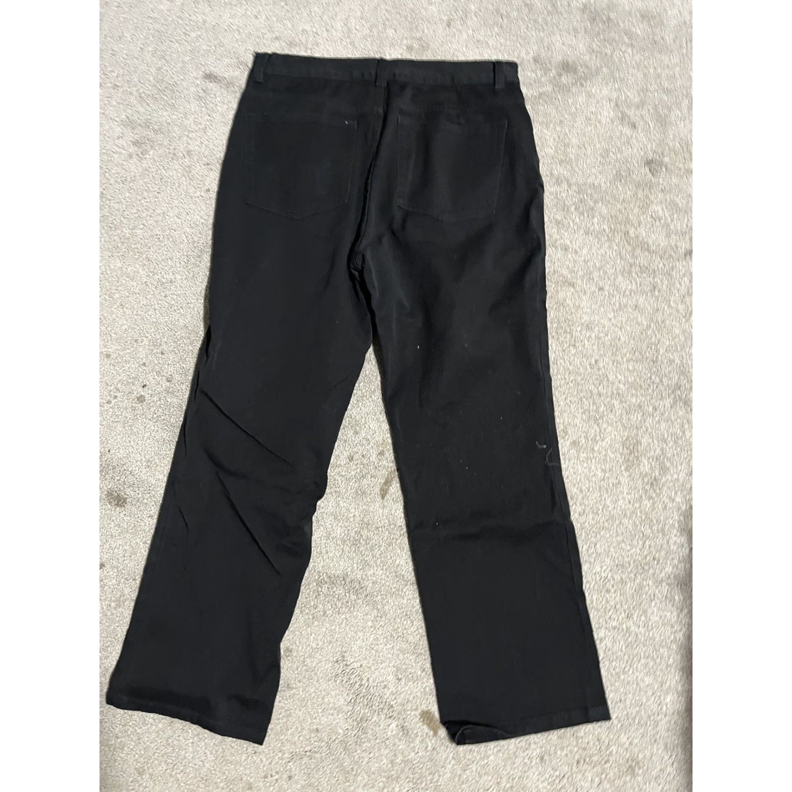 Chaps Chaps Jeans Women's 12 Black Straight Leg Low Rise Dark Wash Size 34" / US 12 / IT 48 - 3 Thumbnail