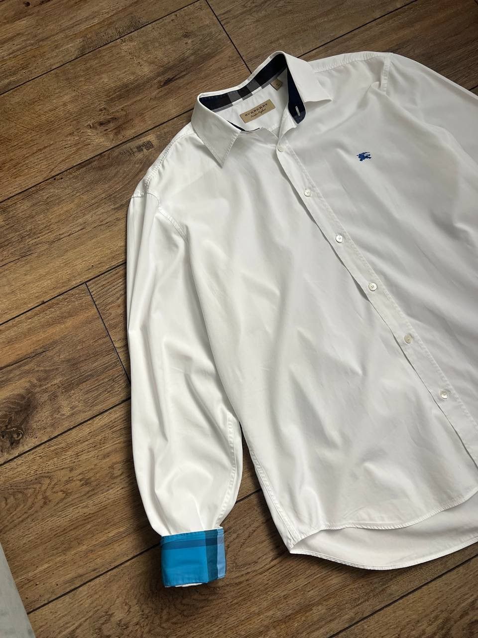 Burberry Burberry White Shirt Size US L / EU 52-54 / 3 - 3 Thumbnail