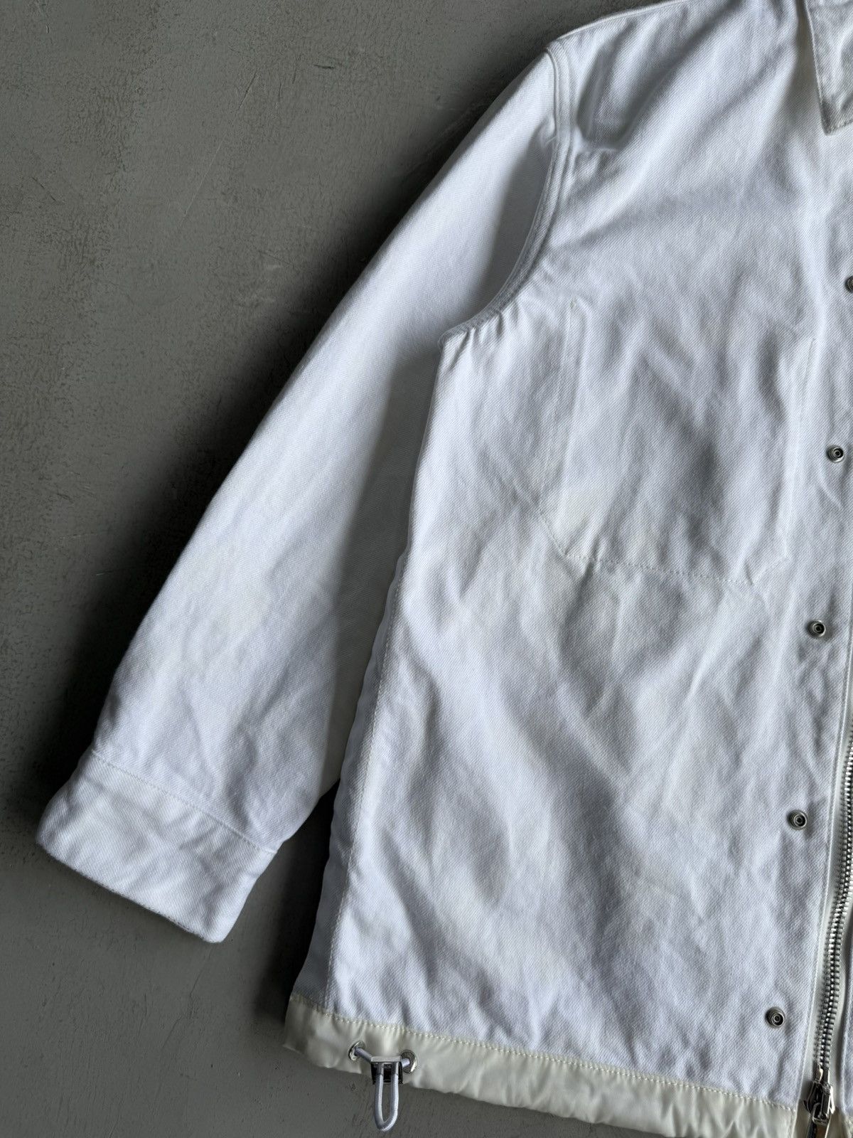 Dior × Sacai Dior x Sacai - Multi Buttons White Denim Jacket Size US M / EU 48-50 / 2 - 10 Thumbnail