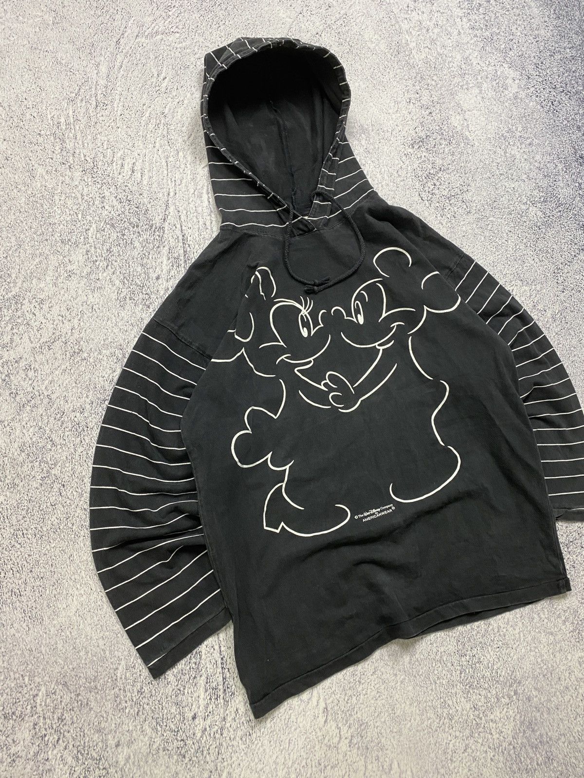 Disney × Mickey Mouse × Vintage Vintage Rare Mickey Mouse Walt Disney Crazy Hoodie Size US S / EU 44-46 / 1 - 3 Thumbnail