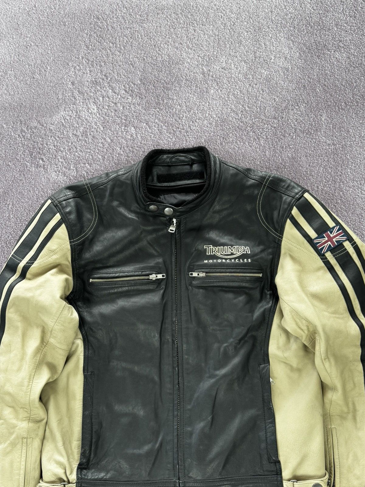 Vintage Triumph Glamour Moto Leather Jacket