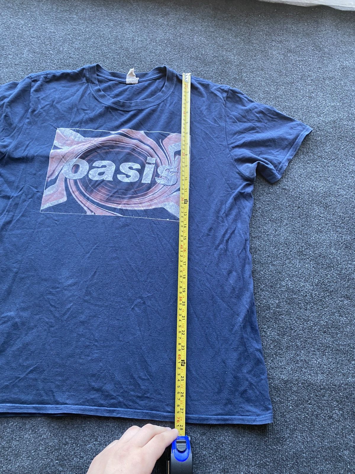 Band Tees 🔥Oasis 2019 Band Tour Blue tee mens L rare Size US L / EU 52-54 / 3 - 8 Thumbnail