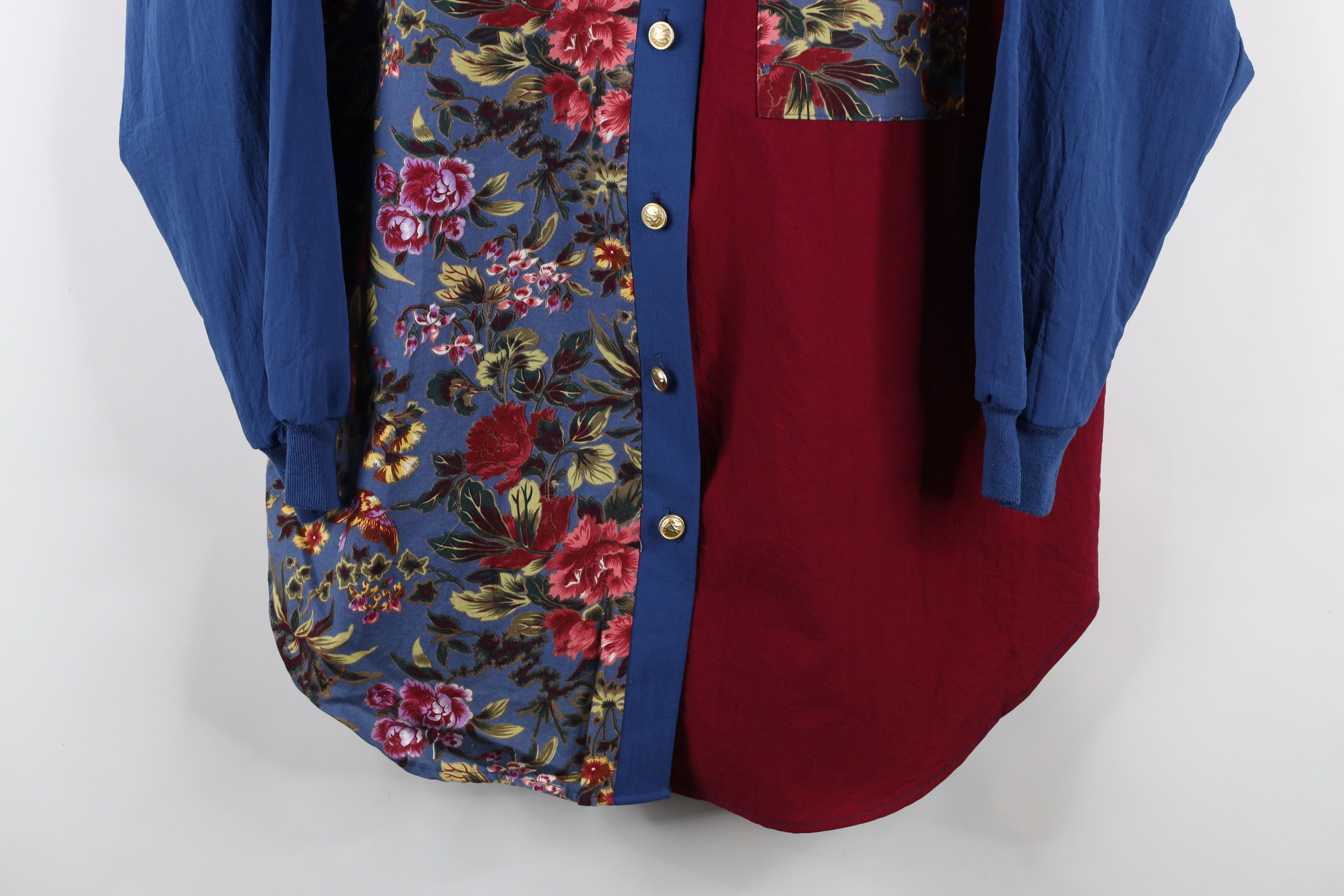 Vintage Vintage 90s Streetwear Western Flower Button Shirt USA Size M / US 6-8 / IT 42-44 - 3 Thumbnail