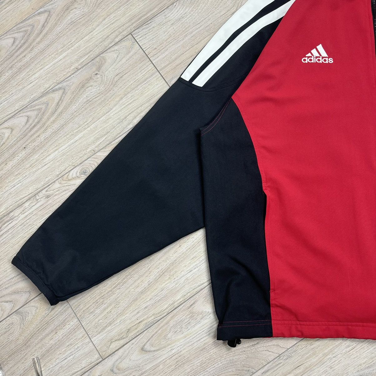 Adidas Vintage Y2K Adidas Sports 3 Stripes Track Jacket Red/Black Size US L / EU 52-54 / 3 - 2 Thumbnail