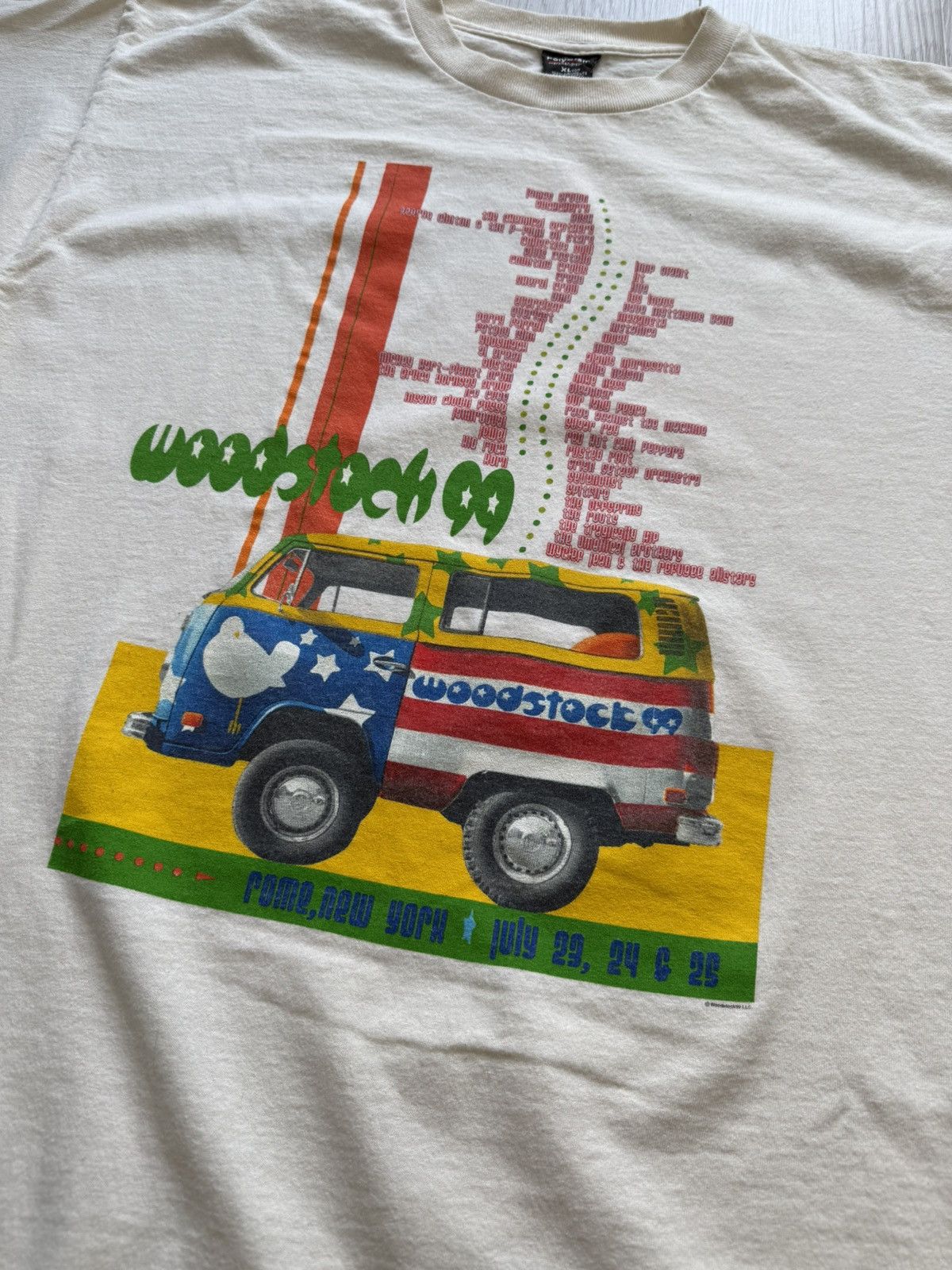 Band Tees Vintage Woodstock 99 T Shirt Size US XL / EU 56 / 4 - 2 Thumbnail
