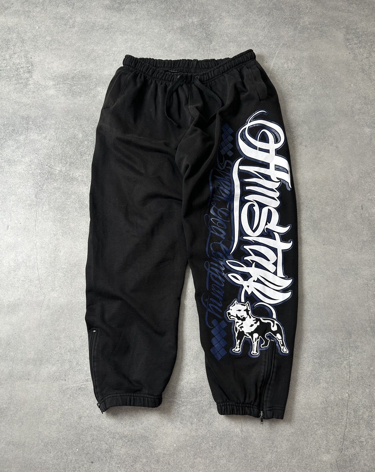 Vintage Amstaff 00s big logo baggy pants mens