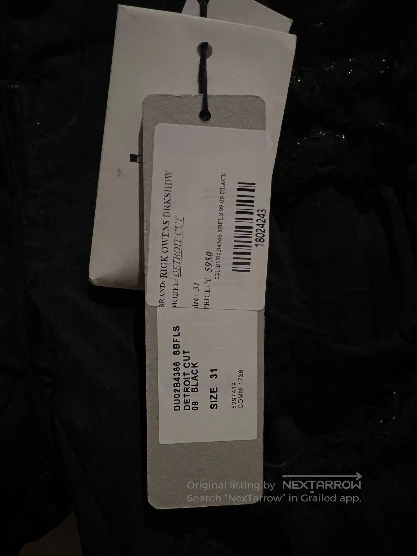 Rick Owens Drkshdw Rick Owens Drkshdw Black Distressed Jeans. Size US 31 - 6 Thumbnail