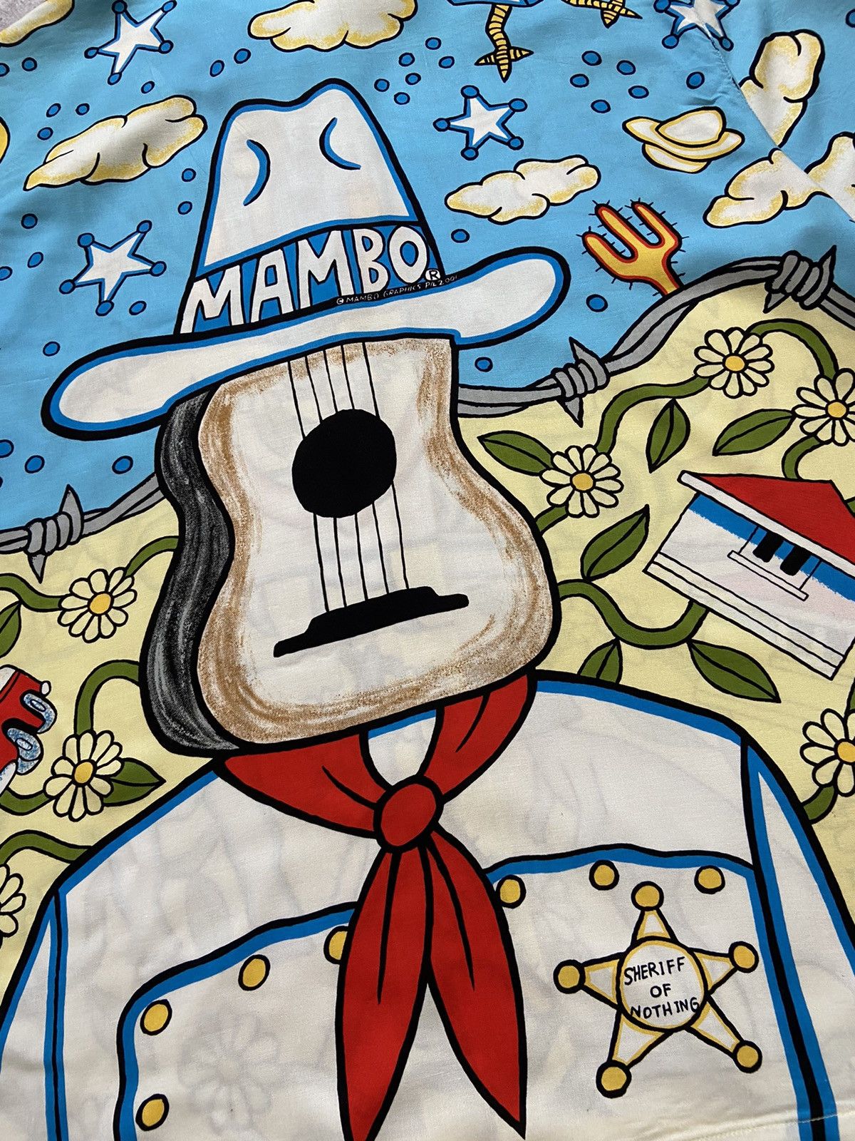 Mambo Vintage Very Rare Mambo Sheriff Of Nothing Shirt 2001 Size US S / EU 44-46 / 1 - 7 Thumbnail